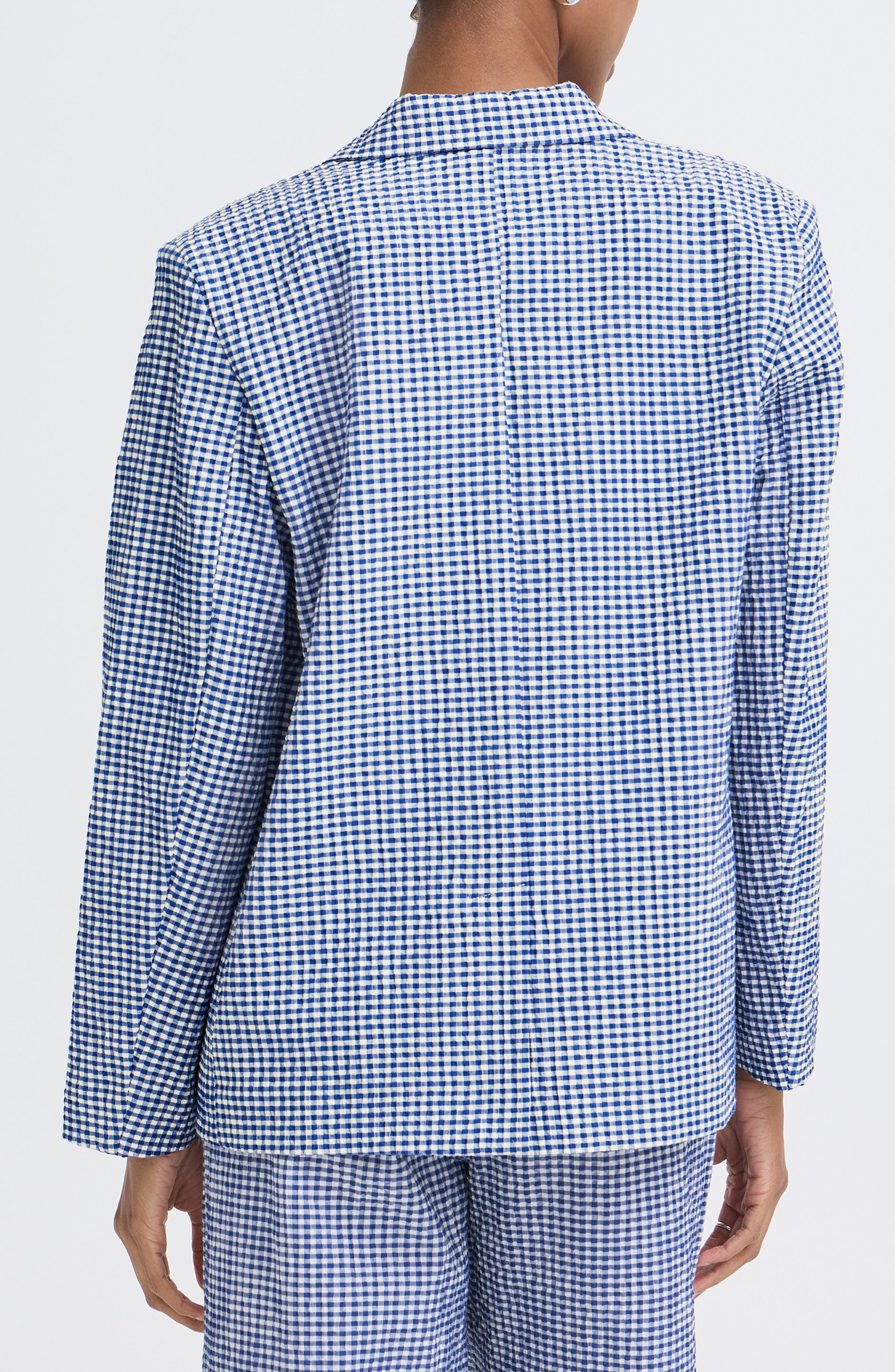 Check Print Blazer - image 2