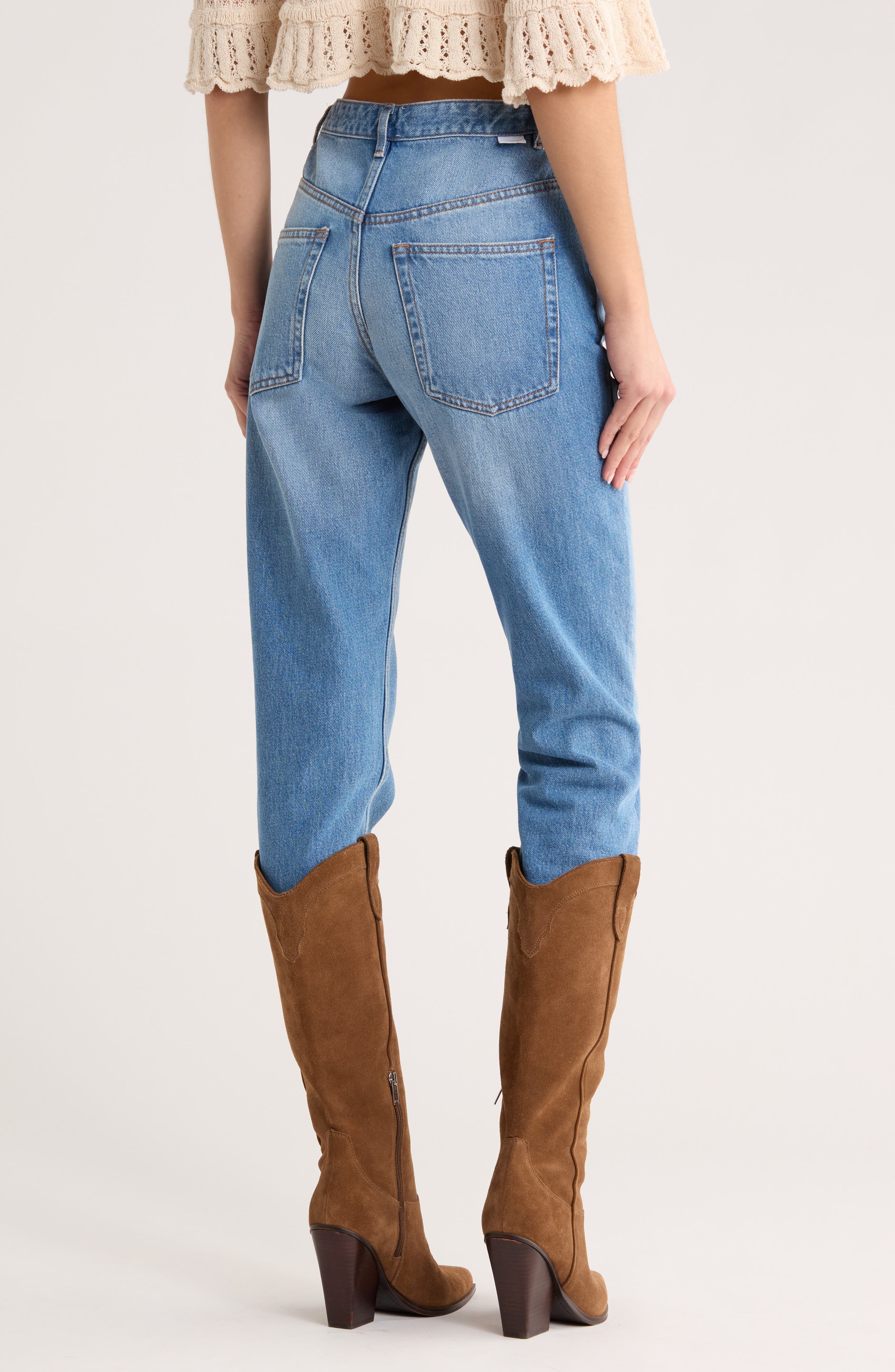 Belden High Waist Crop Straight Leg Jeans - image 2