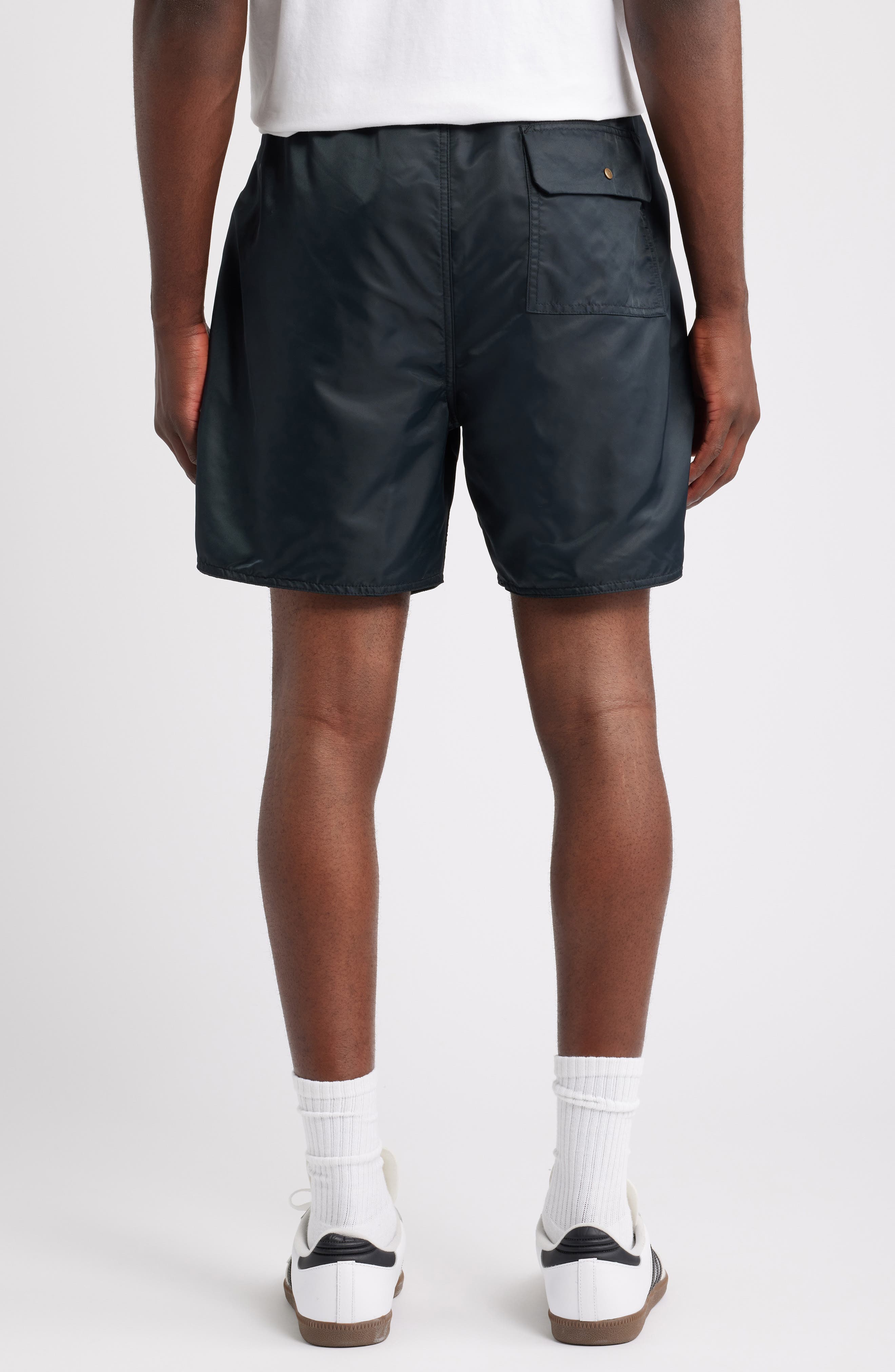 Olympic Embroidered Logo Nylon Shorts - image 2