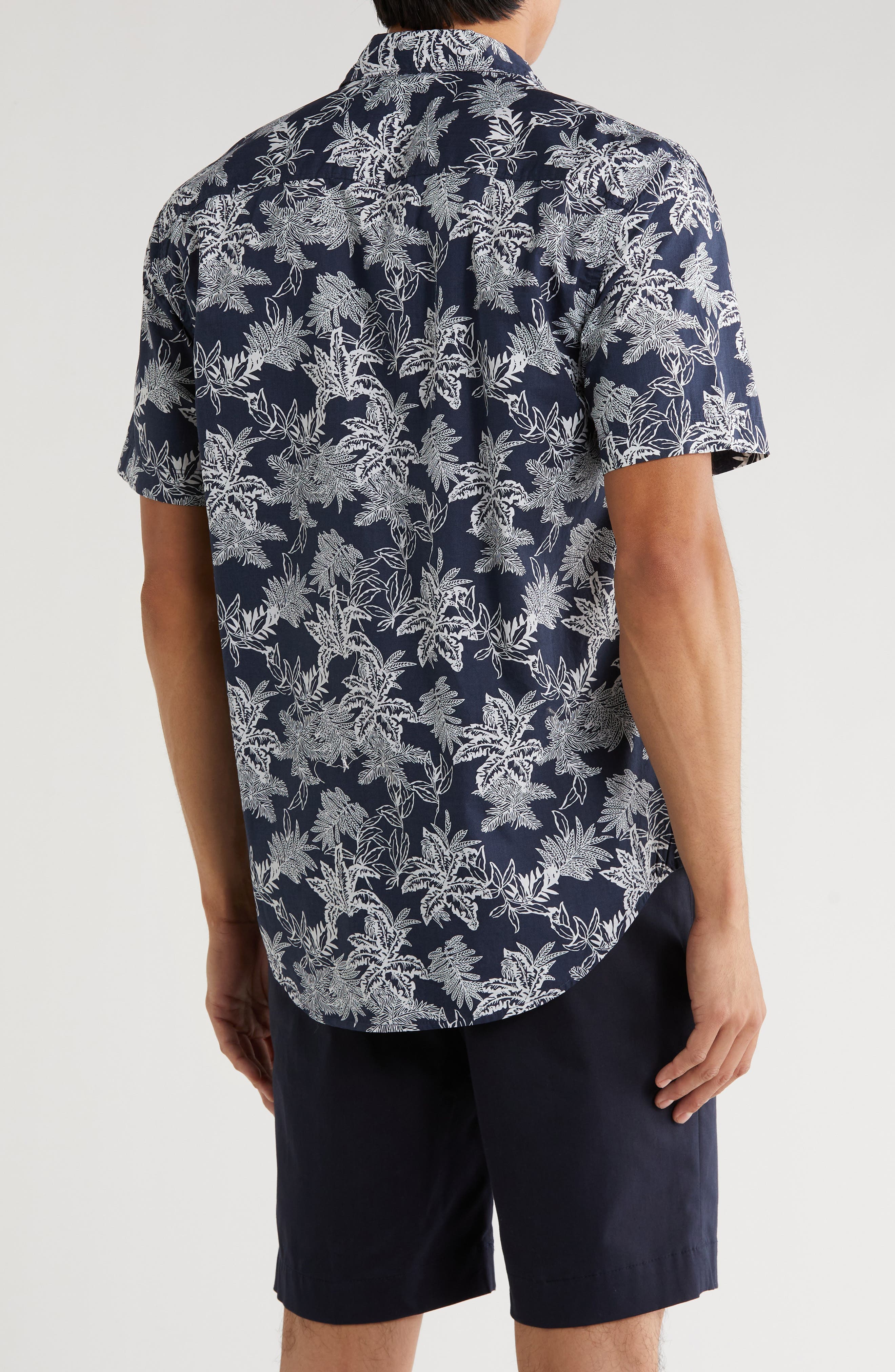 Mavis Leaf Print Short Sleeve Shirt - image 2