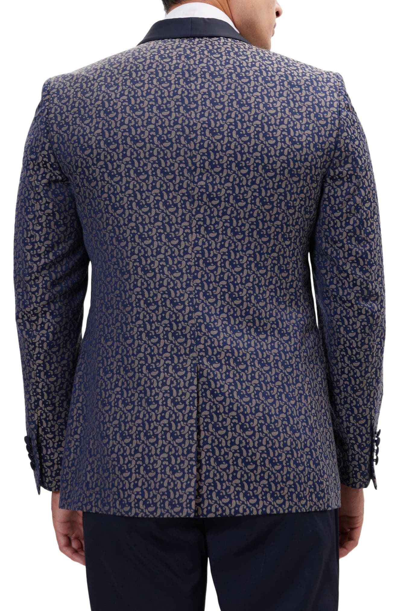 Contrast Shawl Lapel Tuxedo Jacket - image 2