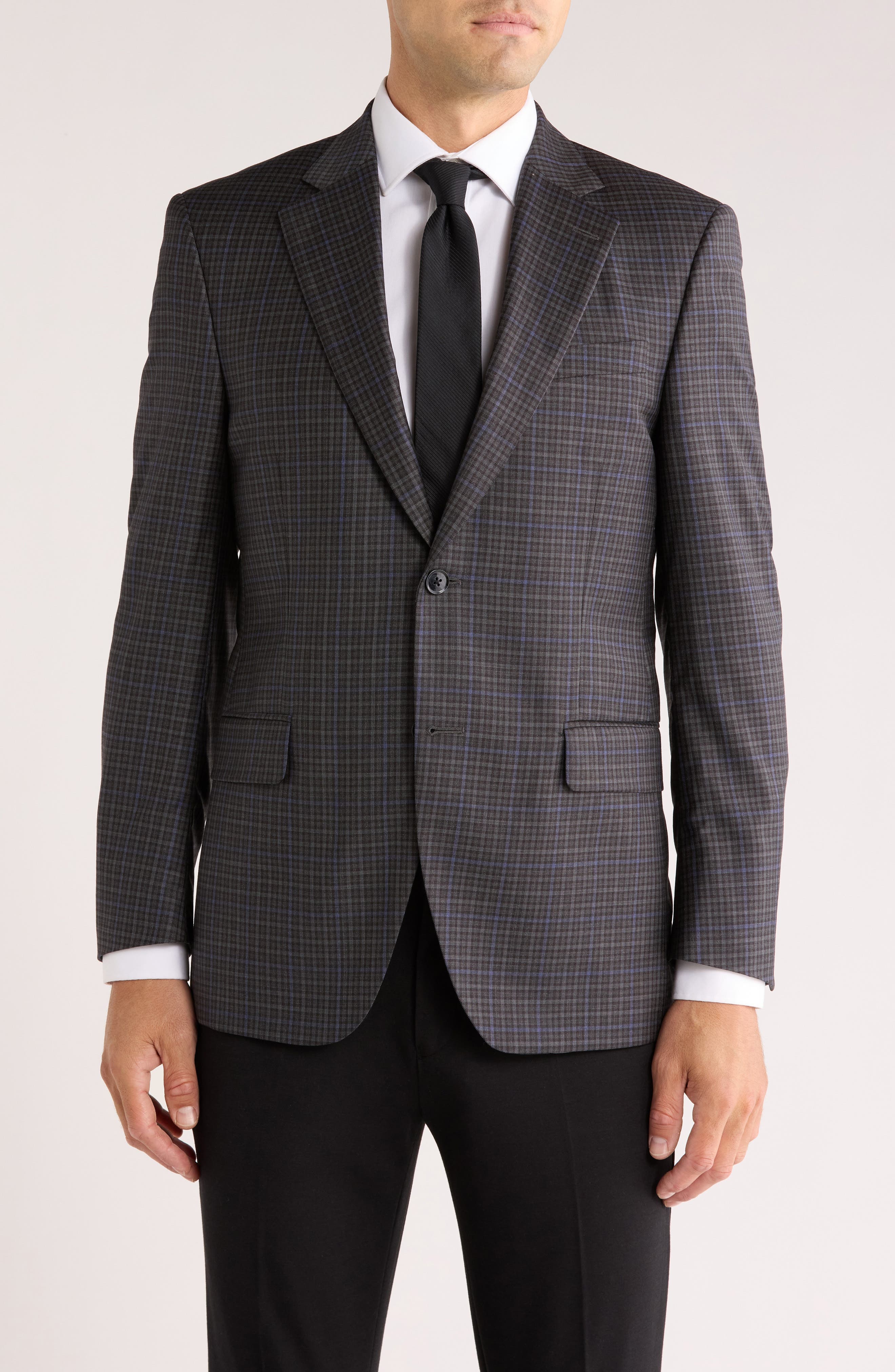 Plaid Wool Sport Coat - image 1