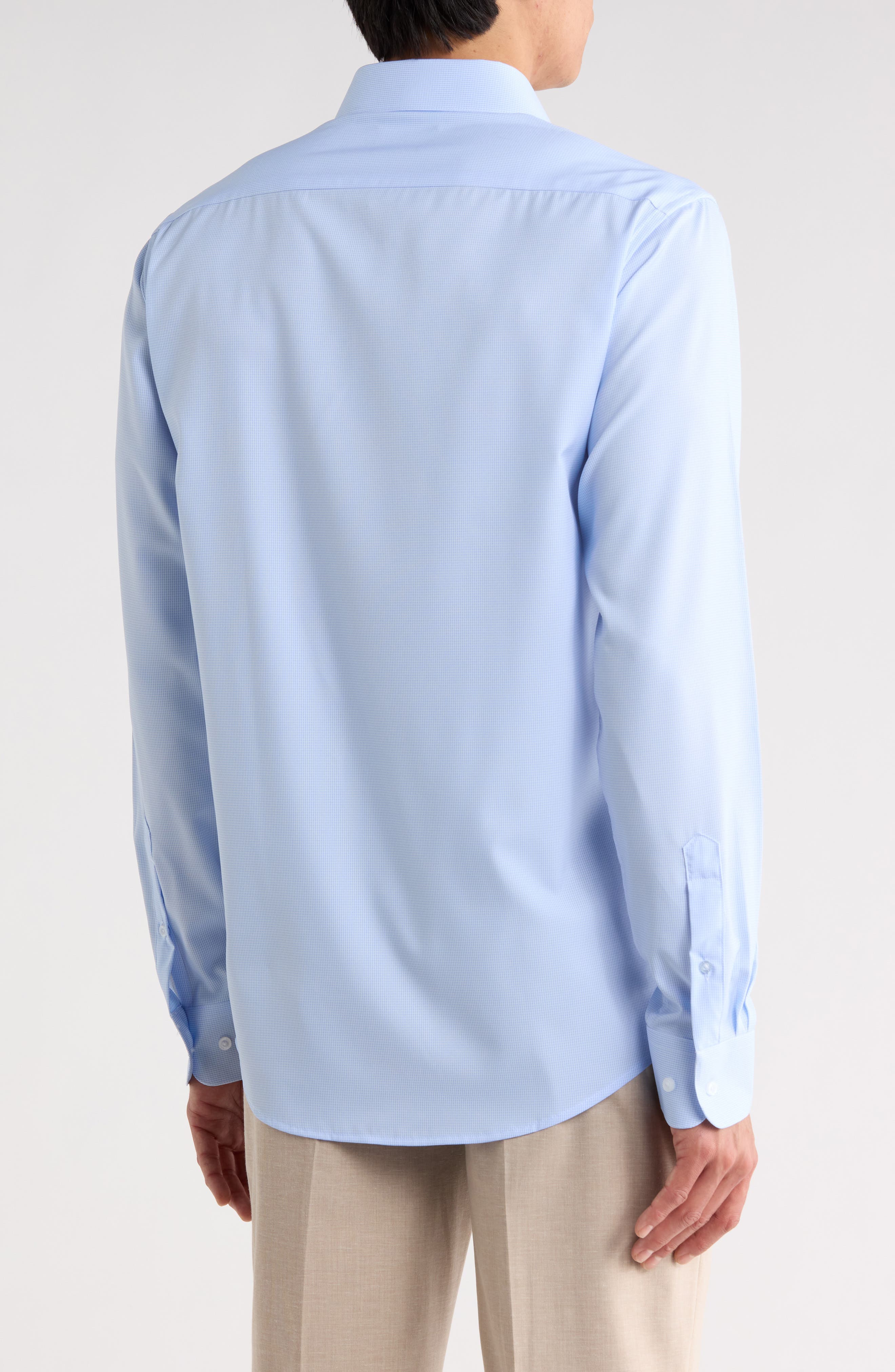 Microcheck Slim Fit Wrinkle Resistant Dress Shirt - image 2