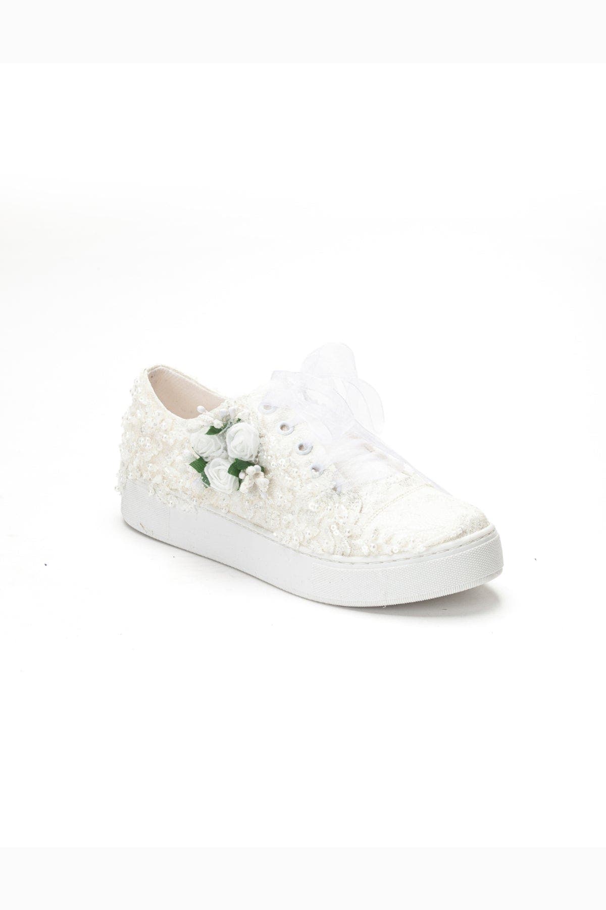 Rosalie Flower Bridal Sneaker - image 1