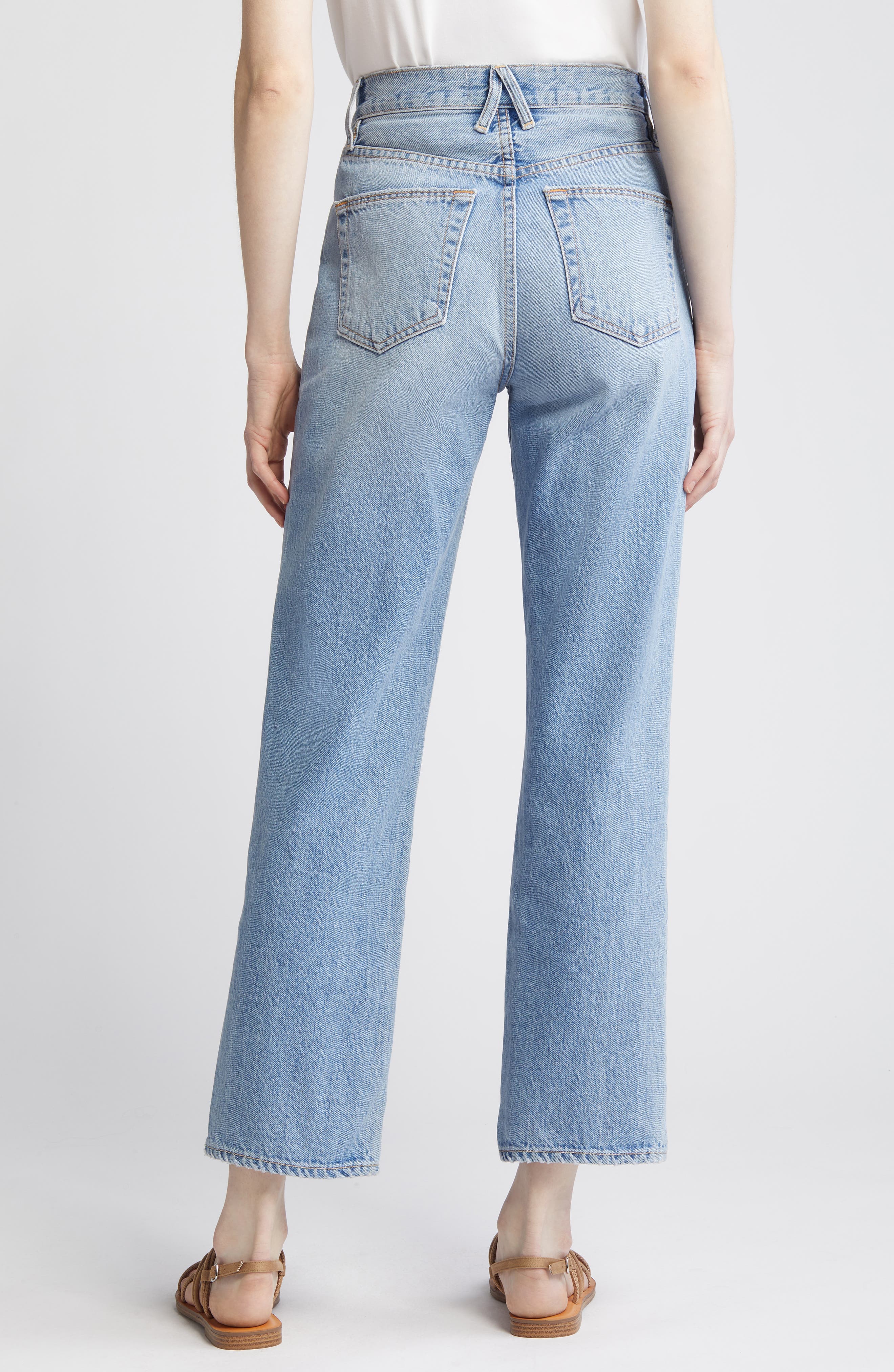 London Distressed High Waist Ankle Jeans - image 2