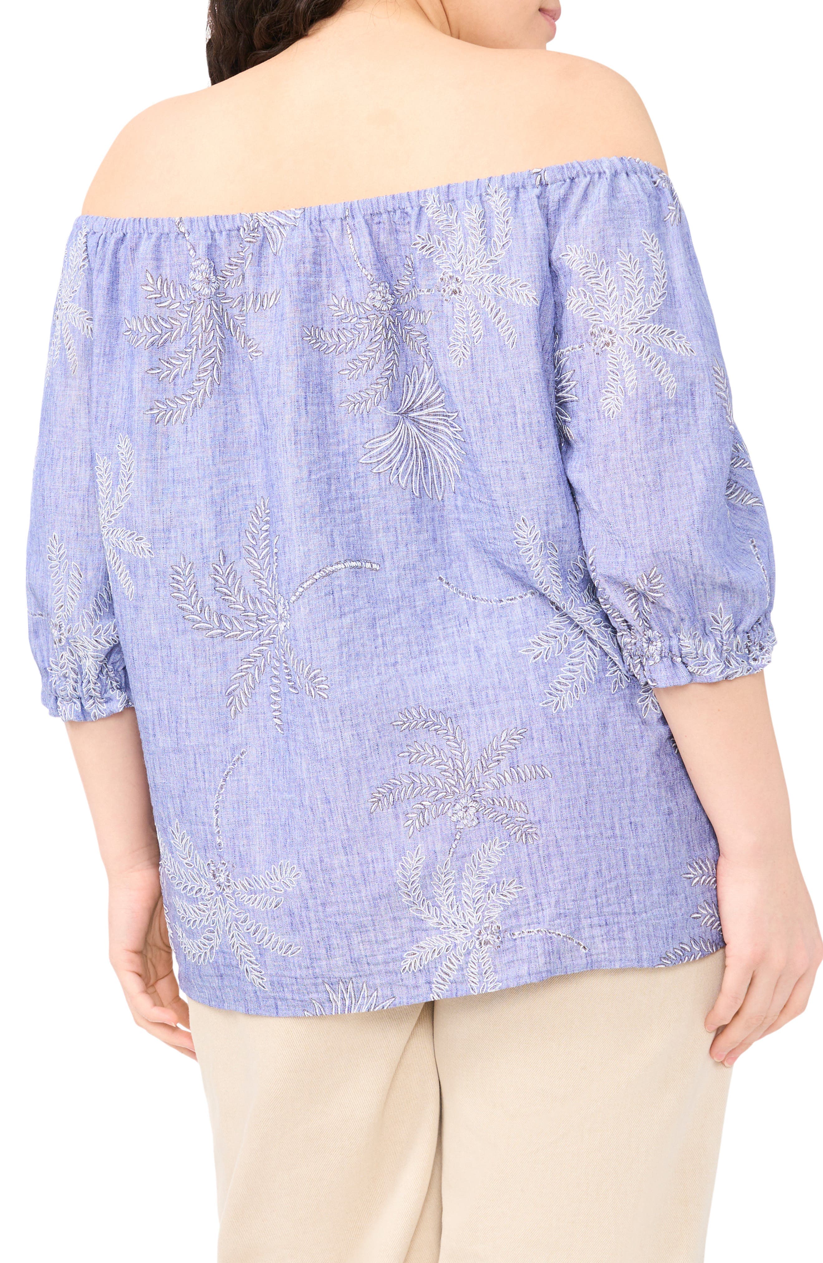 Off the Shoulder Puff Sleeve Top - image 2