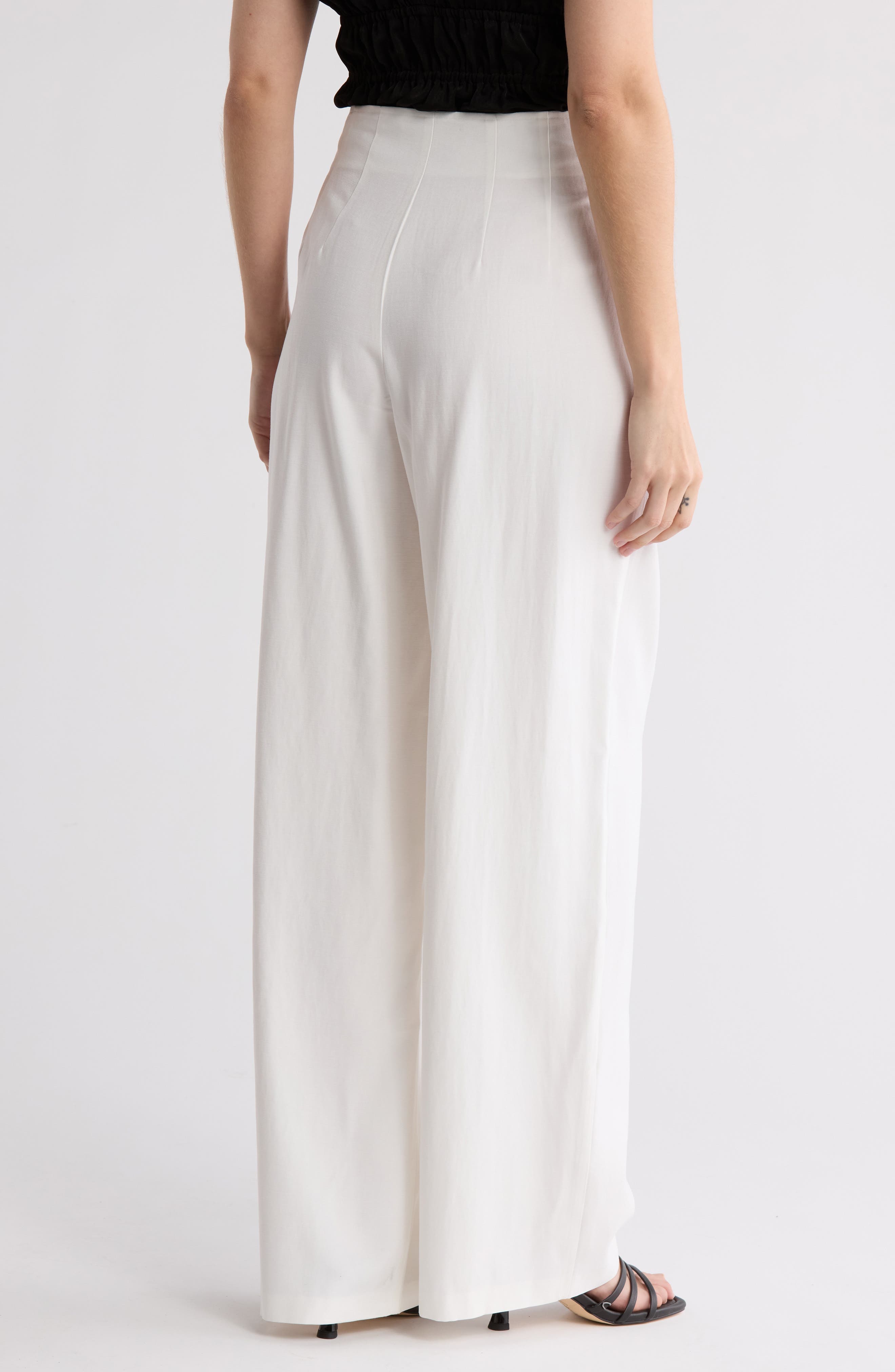 High Rise Pleated Wide Leg Pants - image 2