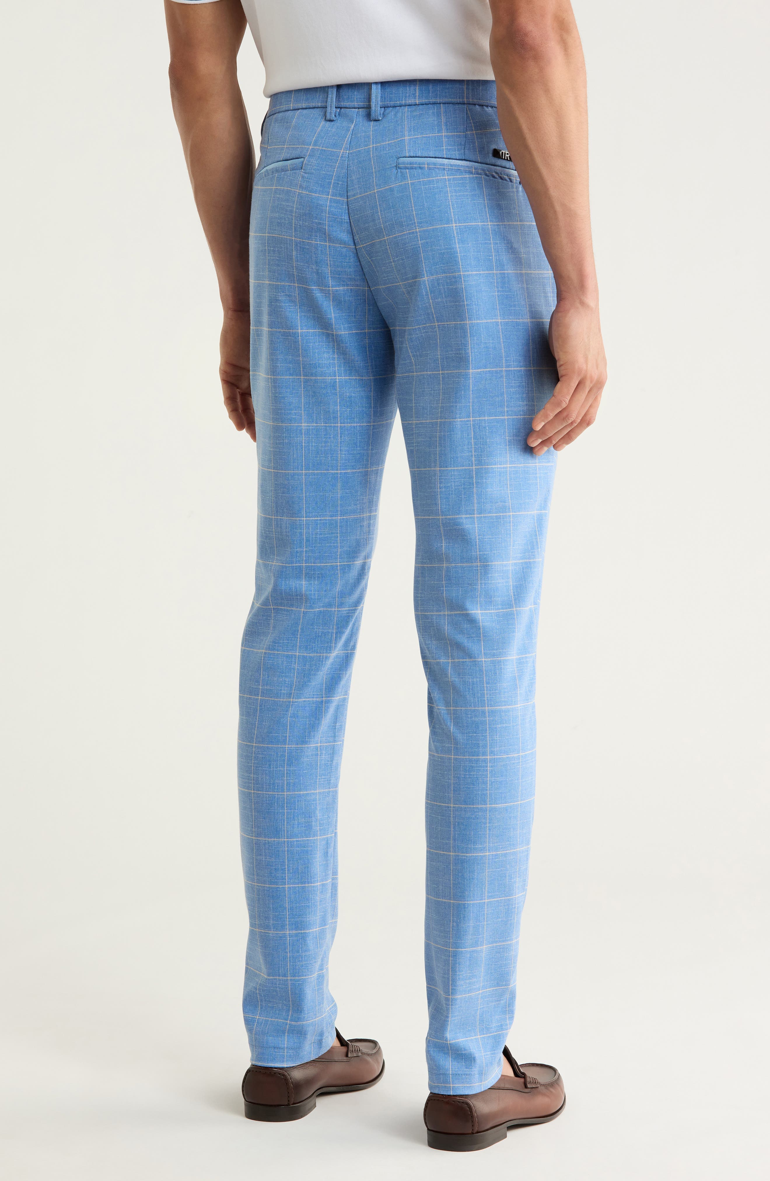 Plaid Straight Leg Trousers - image 2