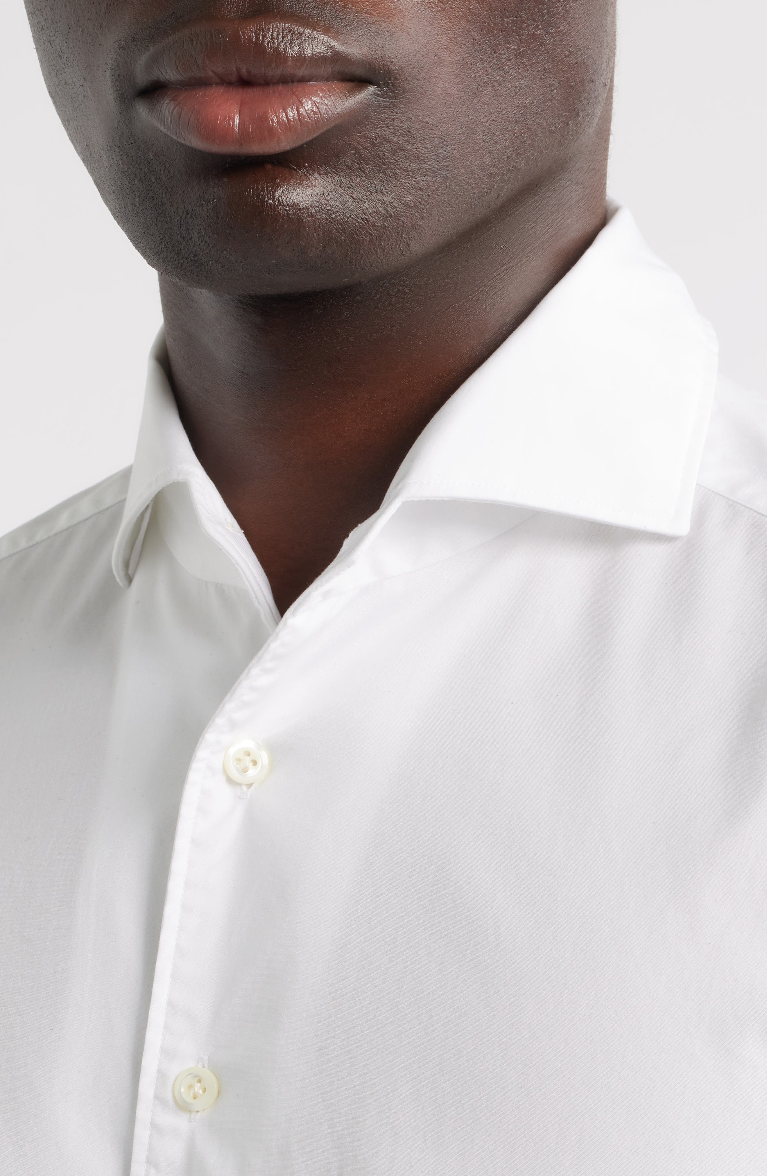 Modern Fit Solid Natural Stretch Yoga Twill Dress Shirt - image 2