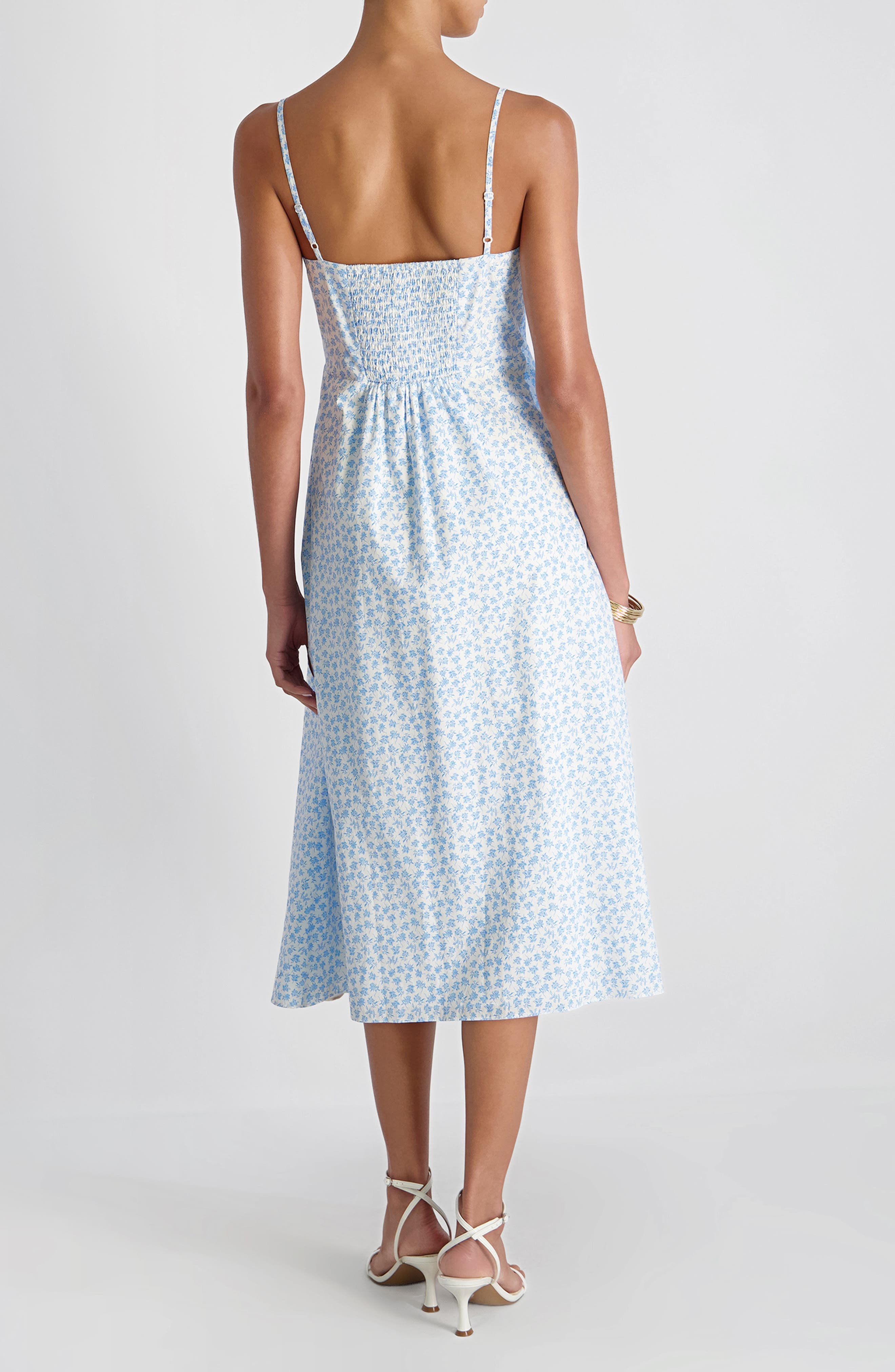 Rhodes Poplin Floral Print Midi Dress - image 2