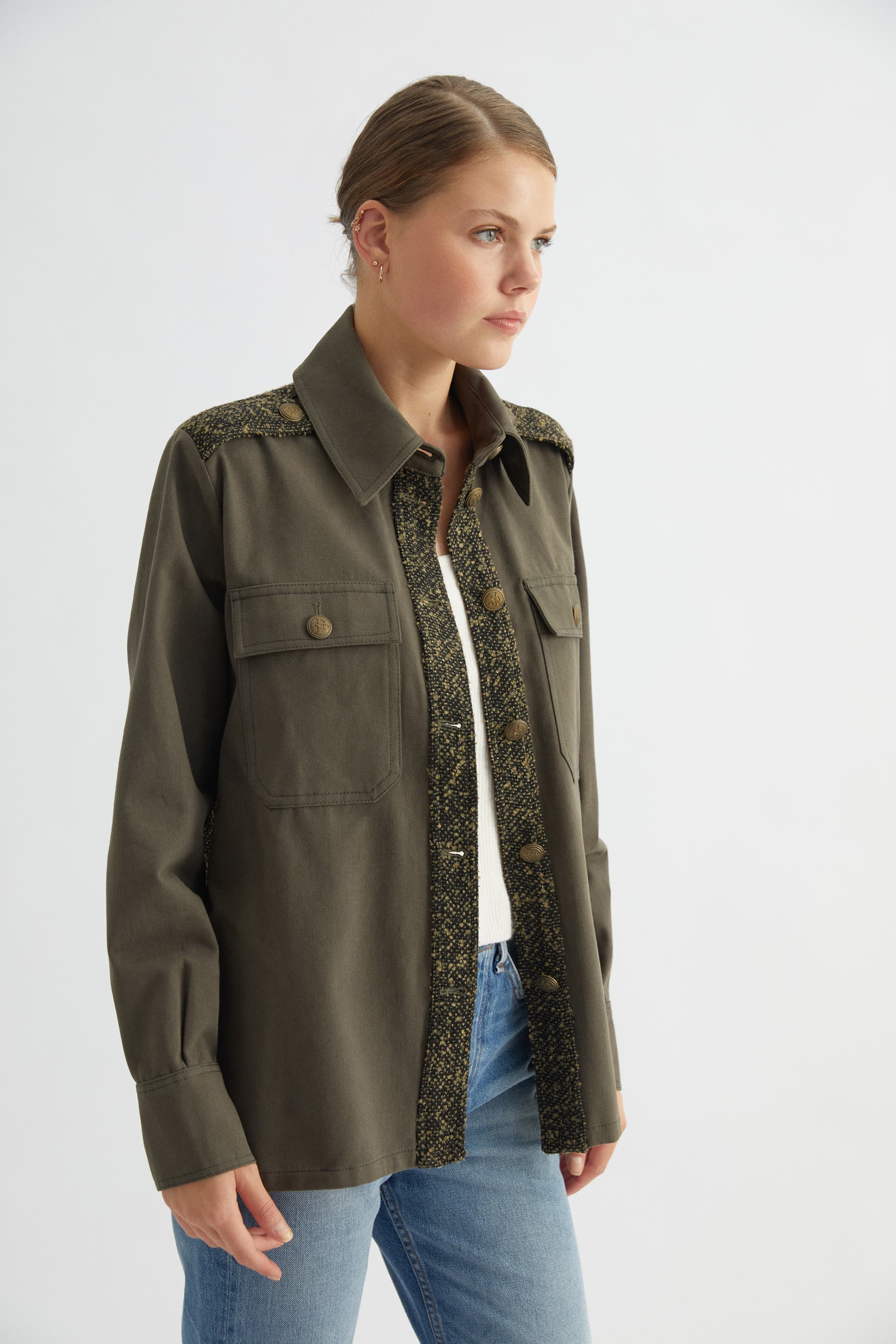 Khaki Army Jacket - image 2