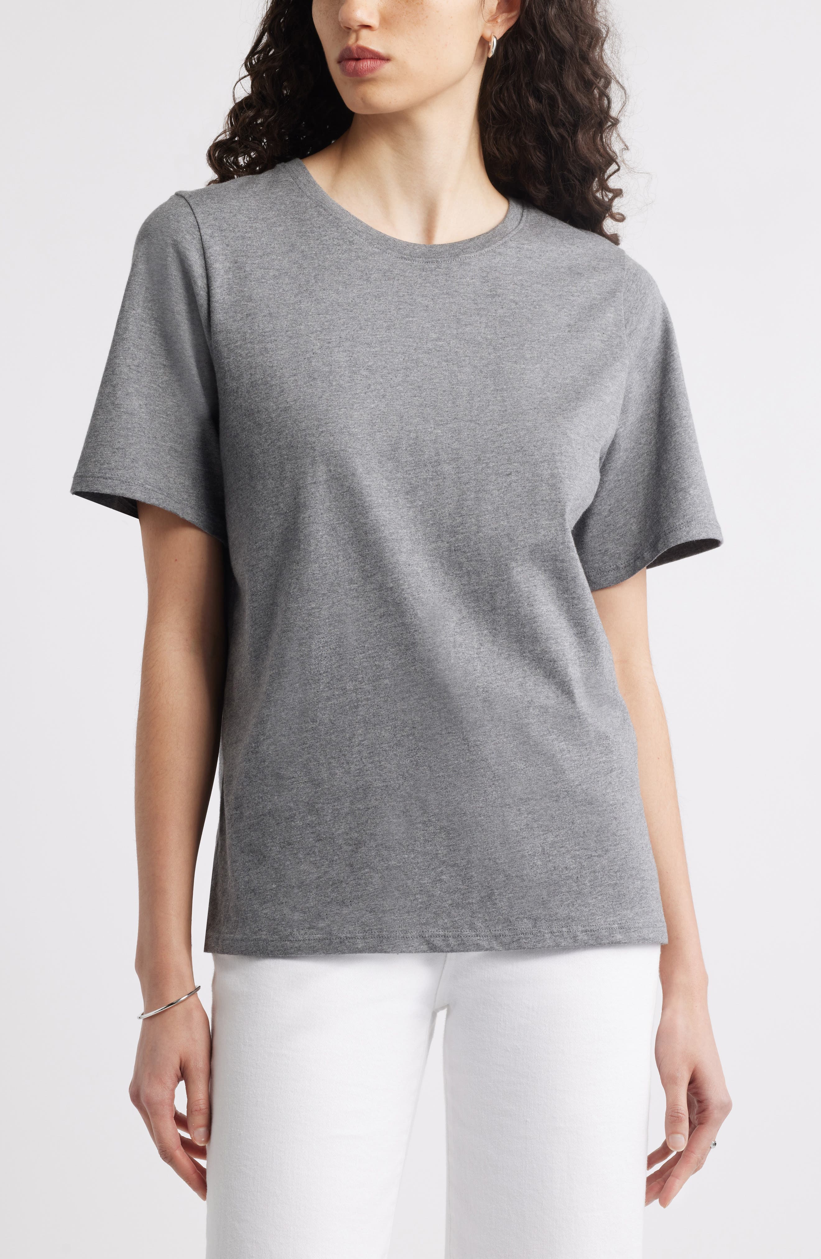 Relaxed Fit Pima Cotton Crewneck T-Shirt - image 1