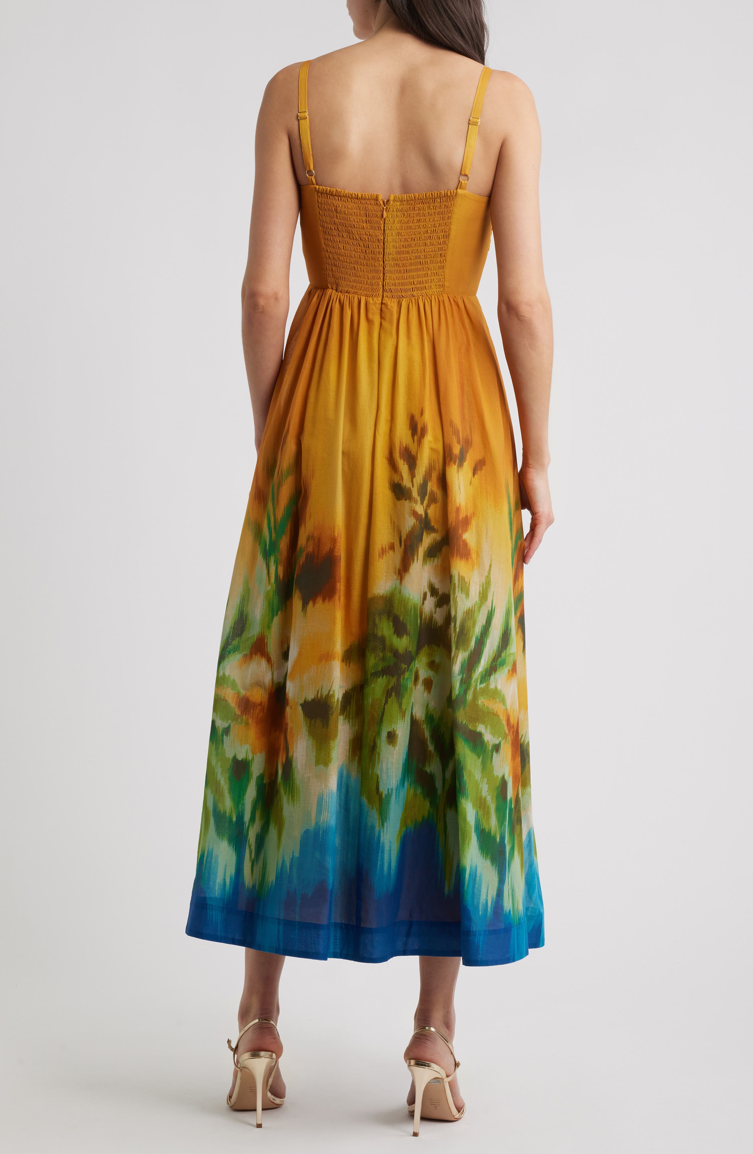 Placed Foral Cotton Dress - image 2