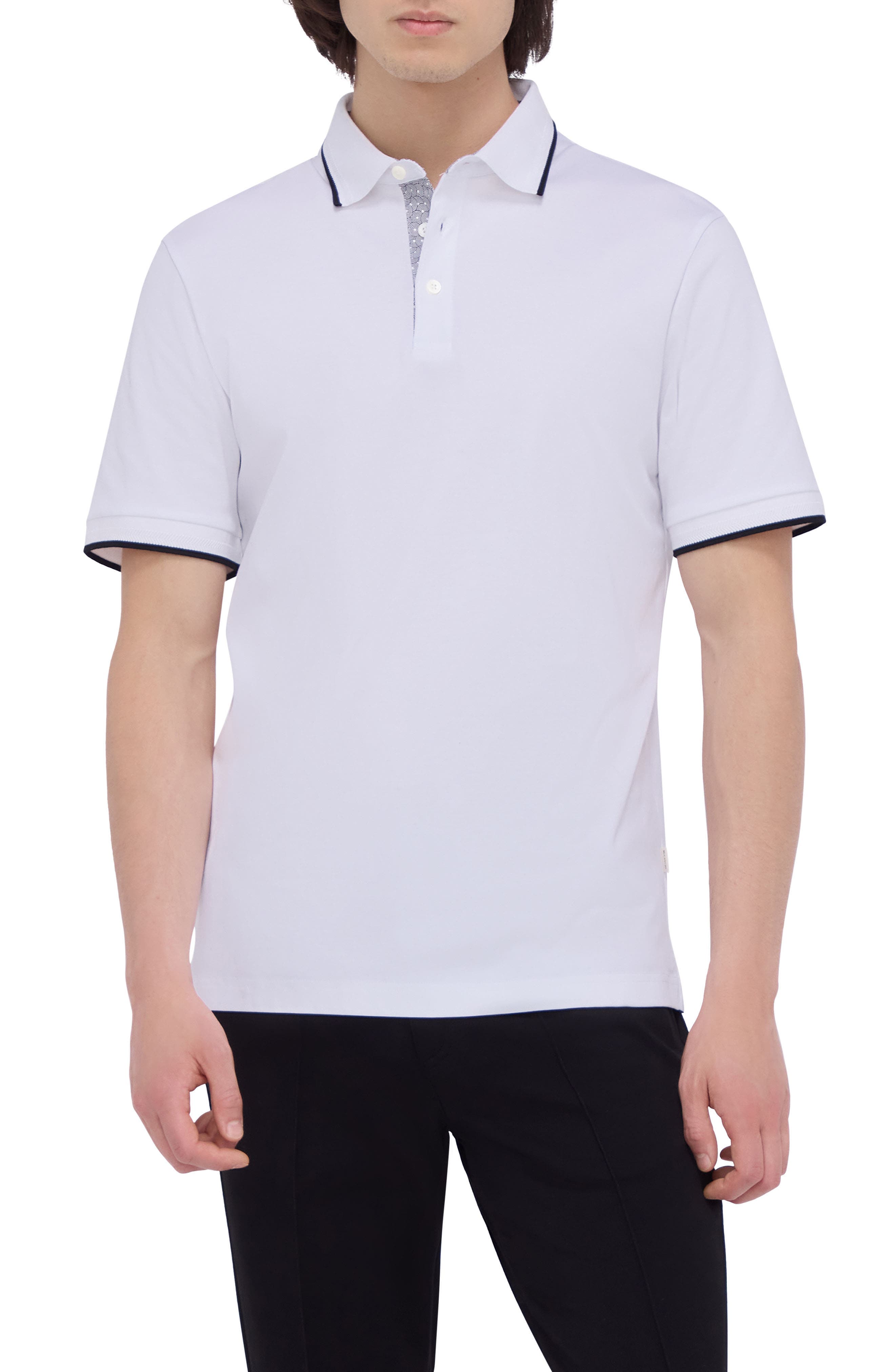 Tipped Contrast Collar Polo - image 1