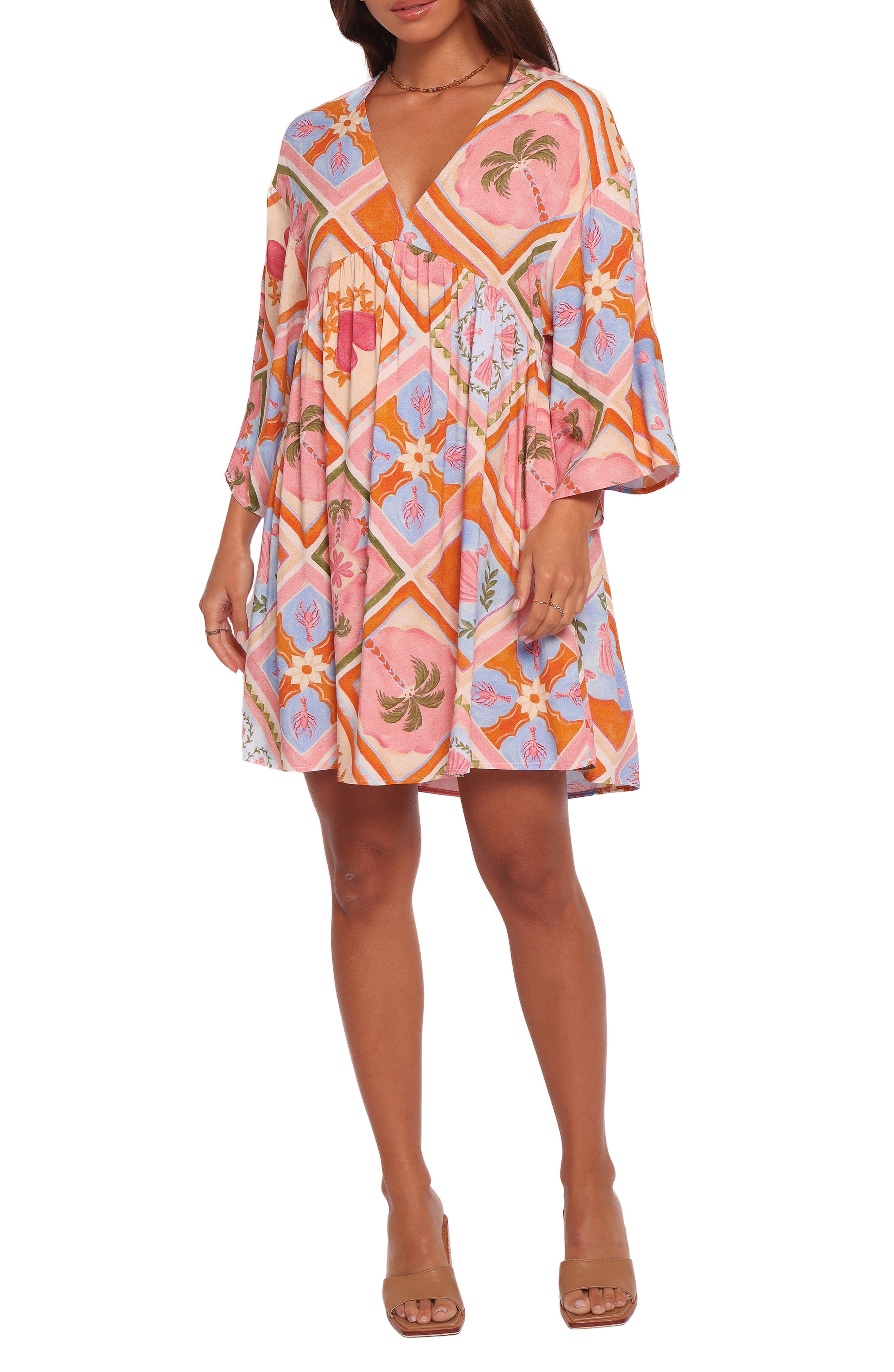 Zanna Long Sleeve Minidress - image 1
