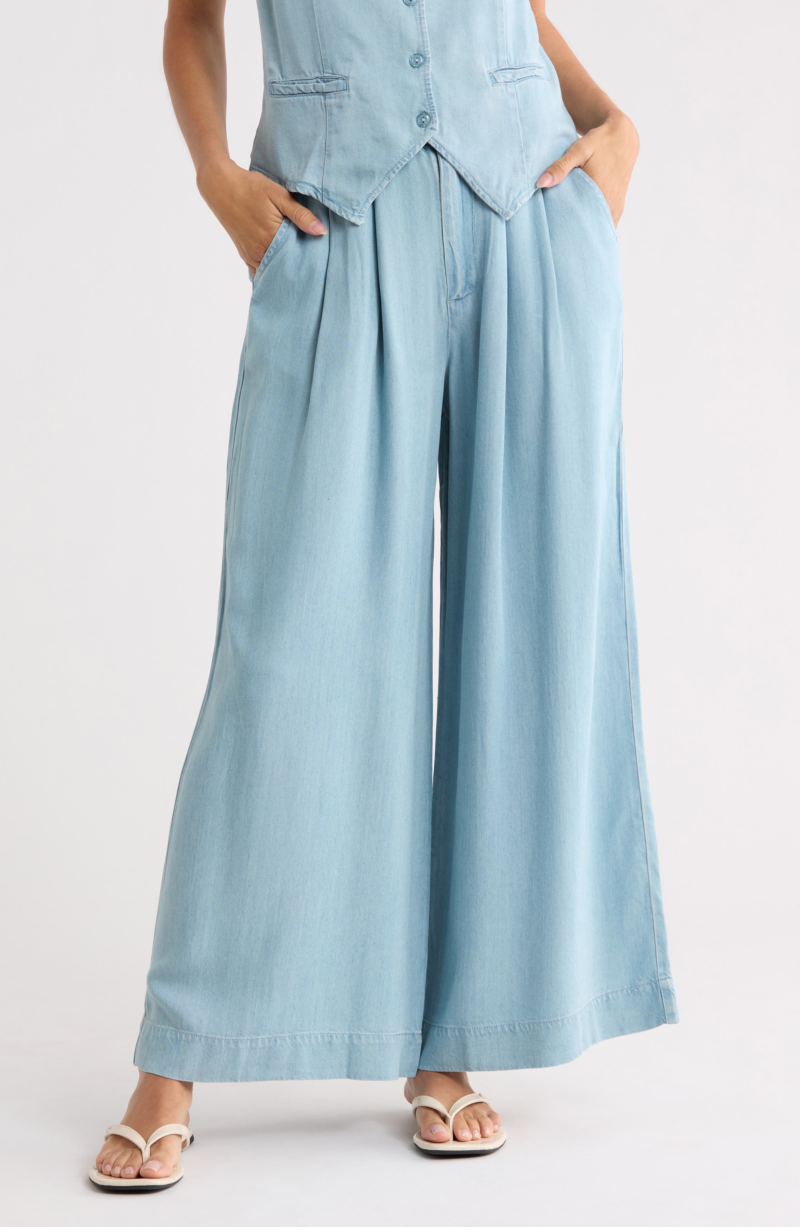 Calvin Crop Wide Leg Trousers - image 1
