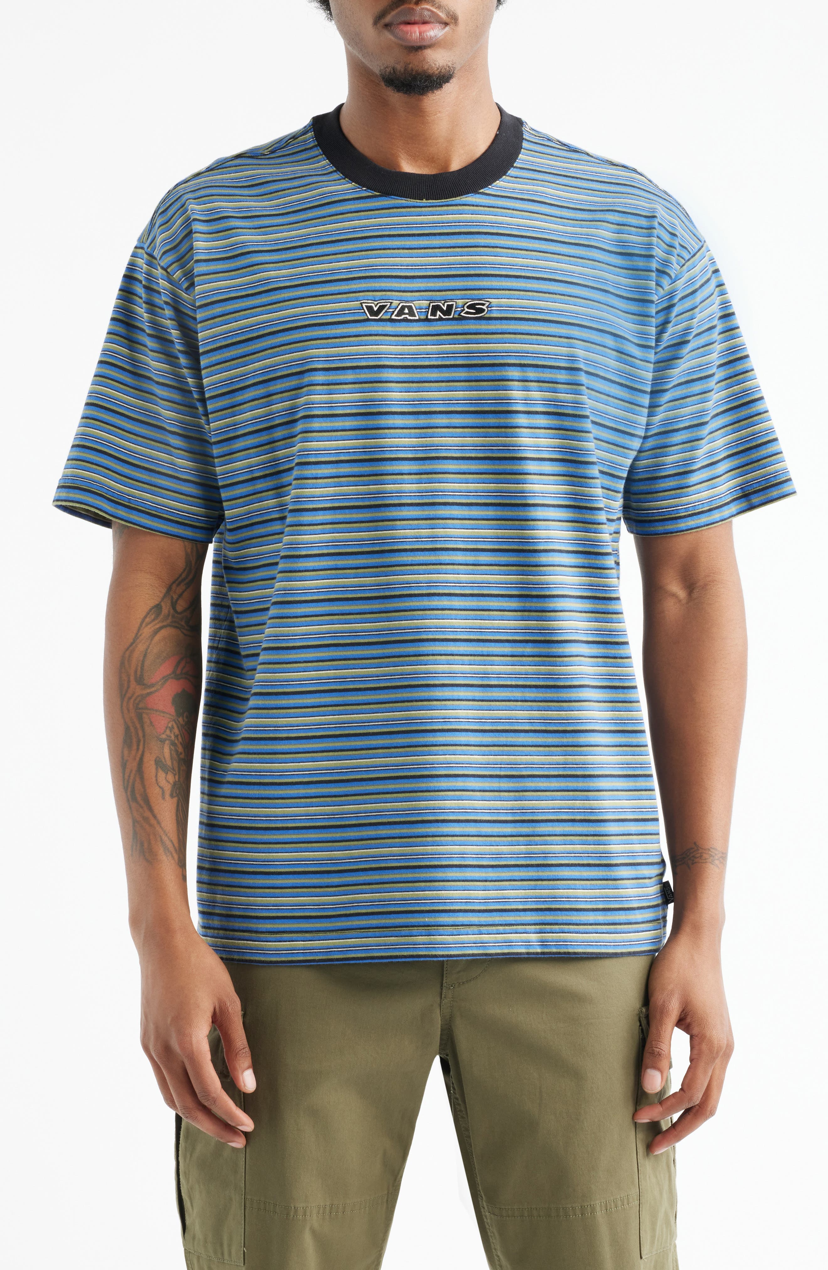 Cameron Stripe Cotton T-Shirt - image 1