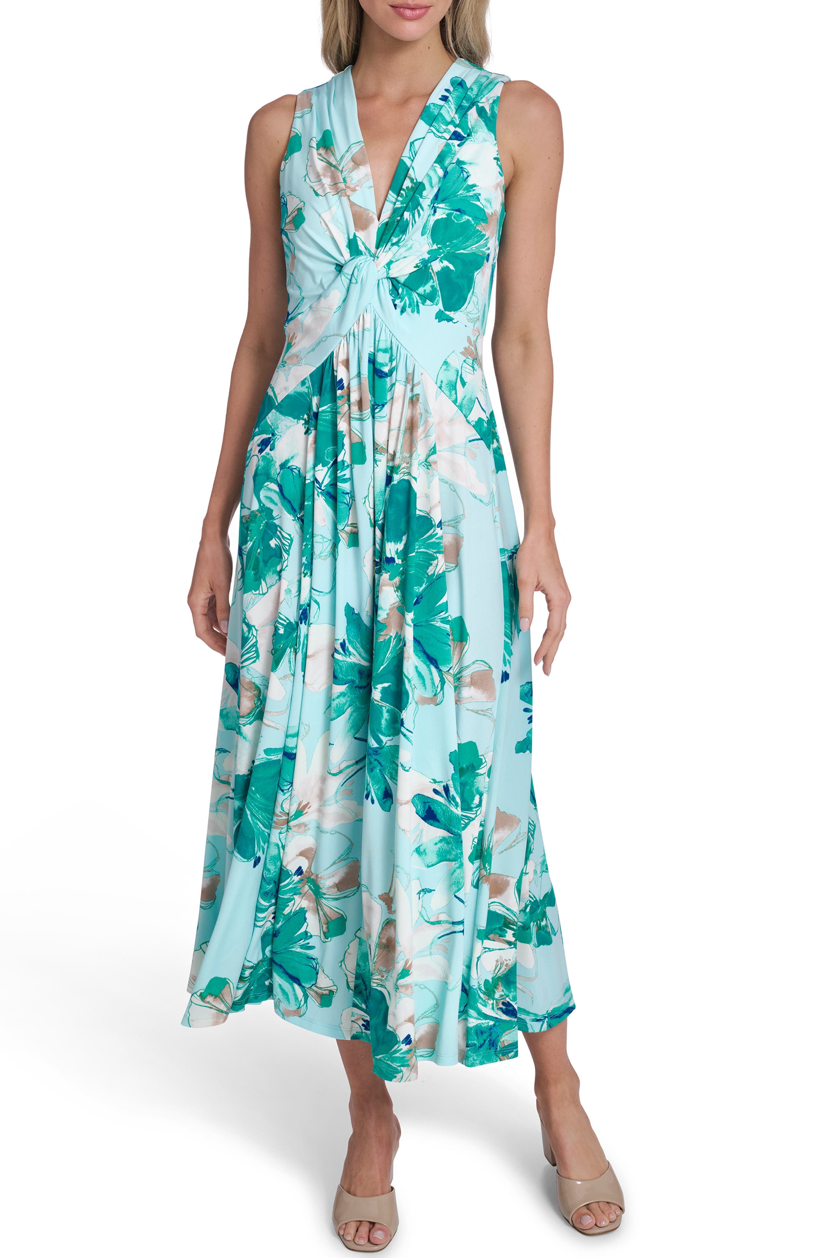 Twist and Drape Maxi Dress - image 1