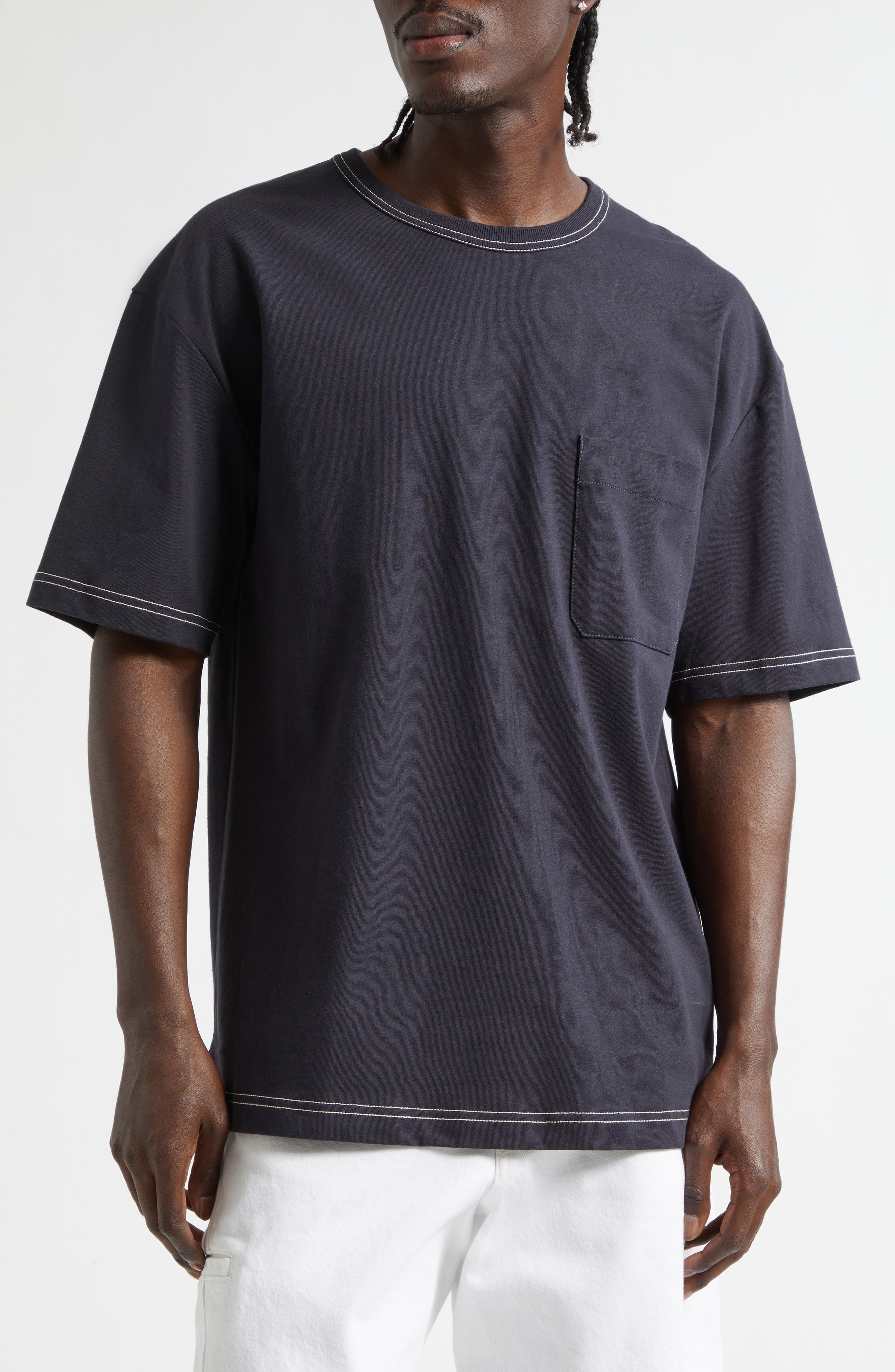 Boxy Cotton & Linen T-Shirt - image 3
