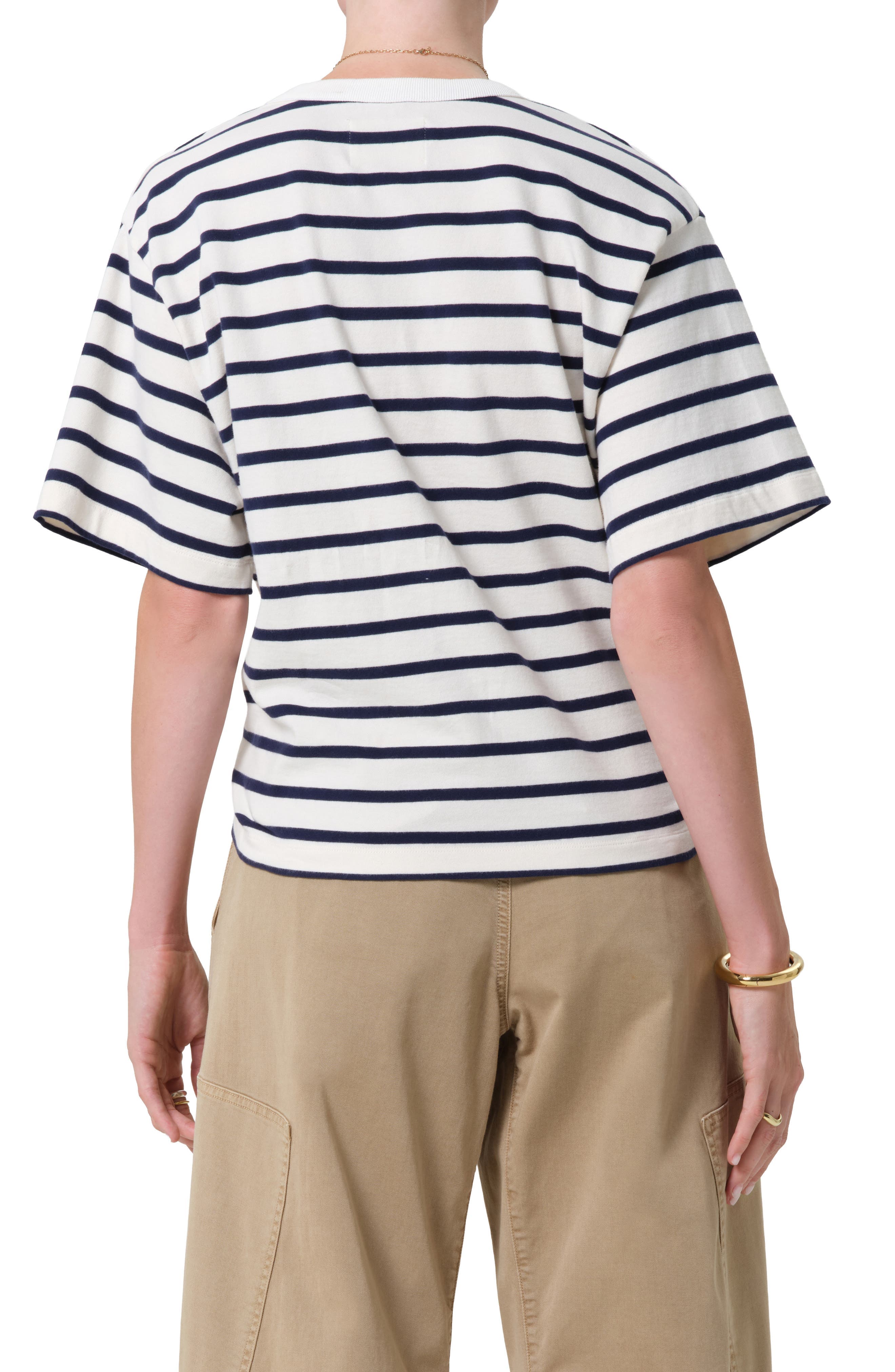 Goldie Stripe Cotton T-Shirt - image 2