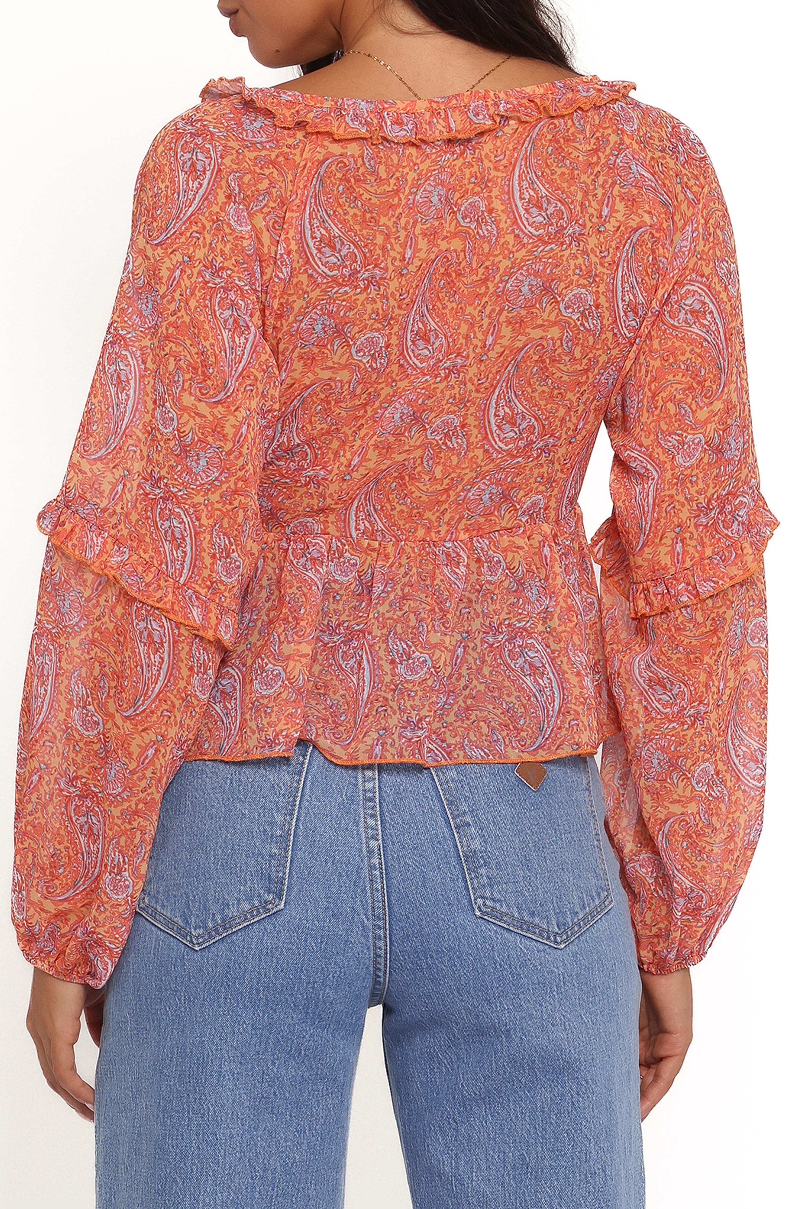 Isolt Paisley Print Tie Front Shirt - image 2