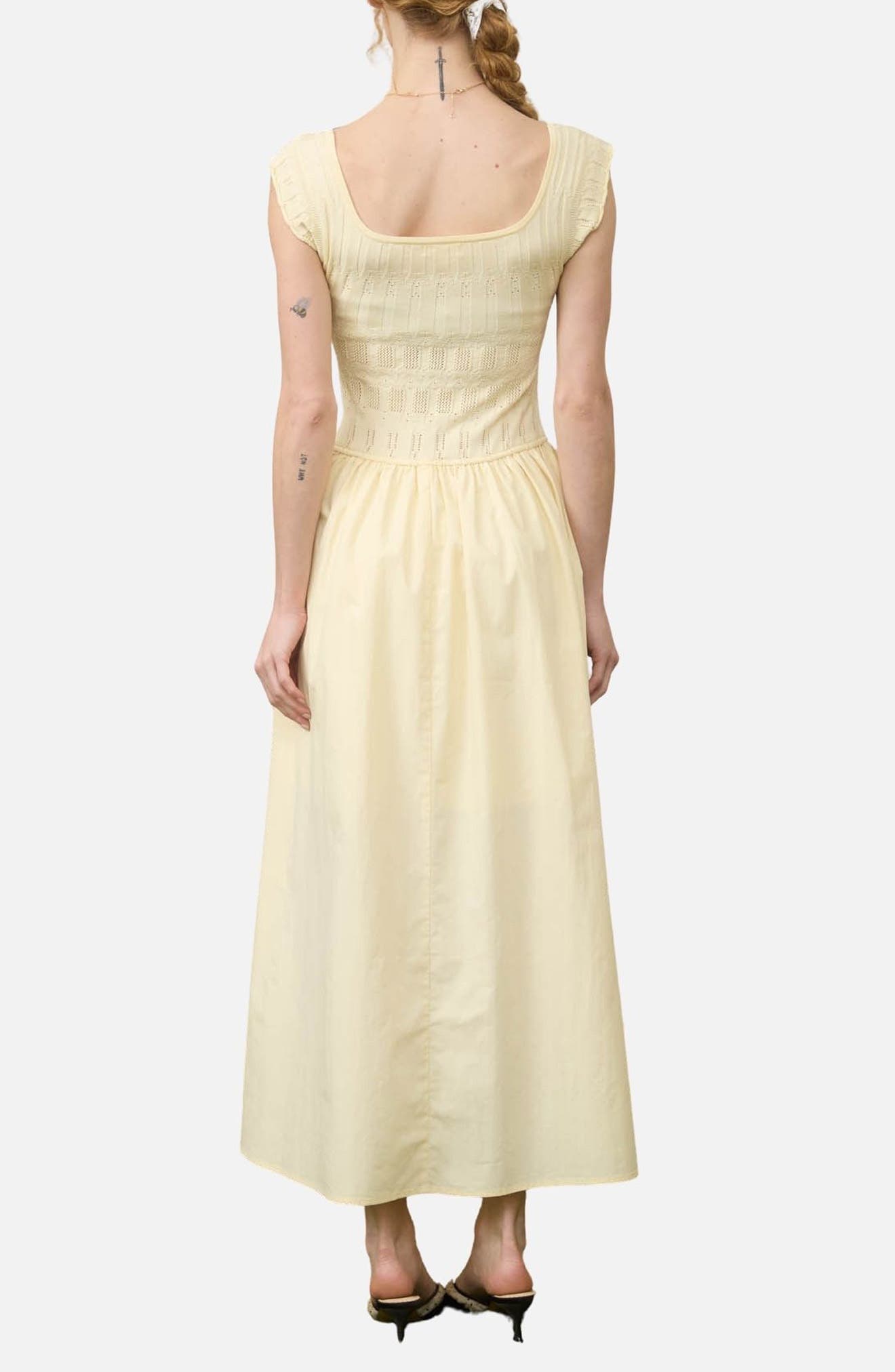Cap Sleeve Midi Dress - image 3
