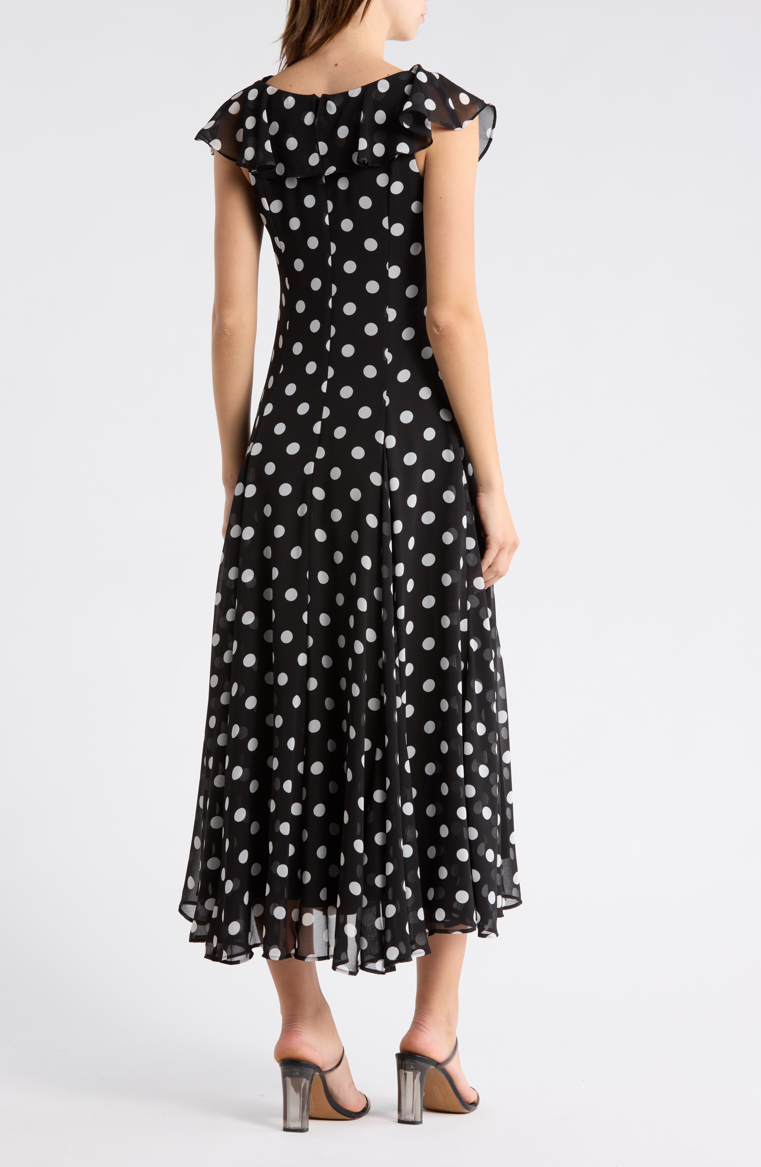 Ruffle Godet Midi Dress - image 4