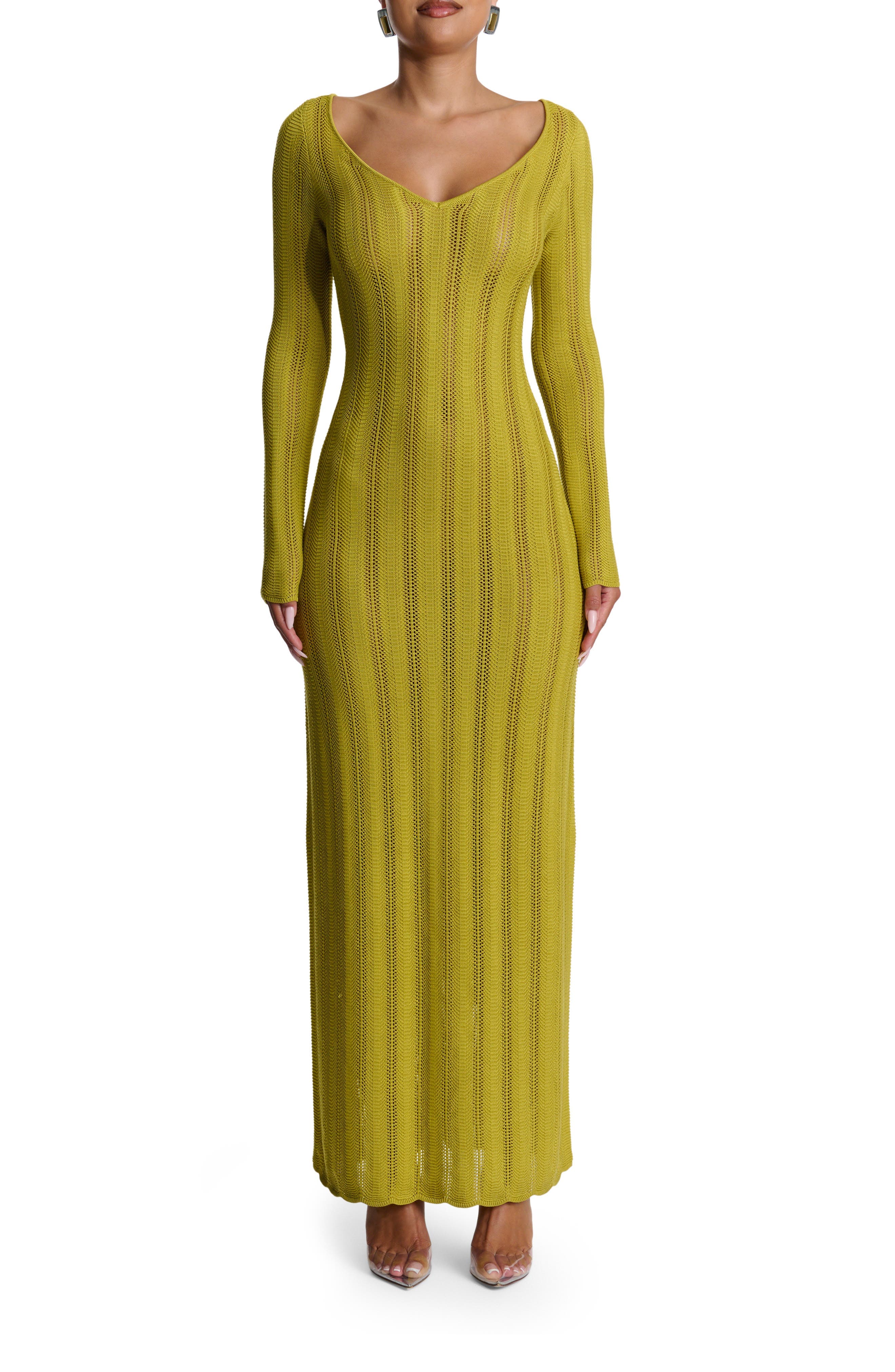 Long Sleeve Knit Maxi Dress - image 1