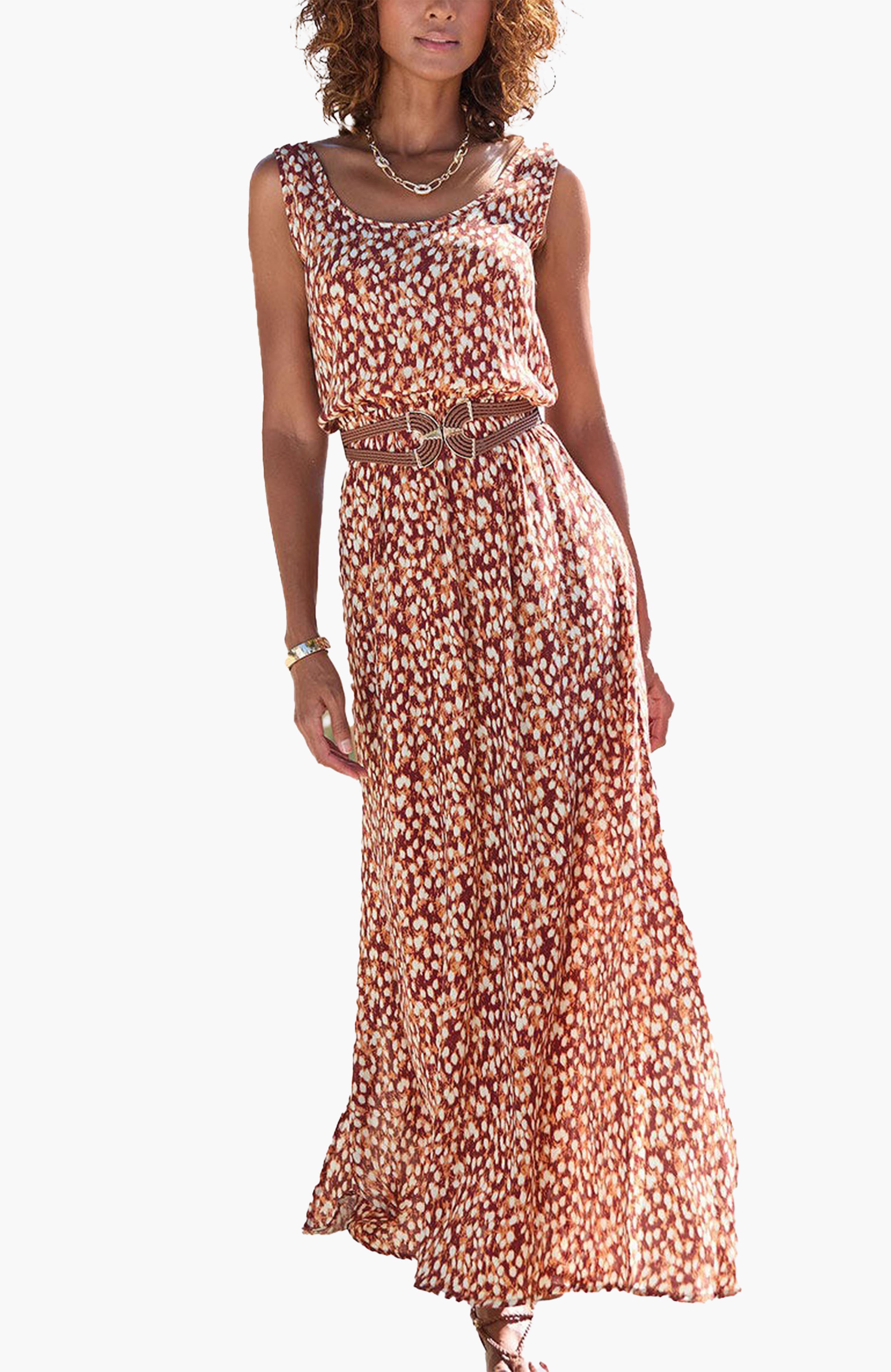 Women's Print Tank Maxi Dress - image 1