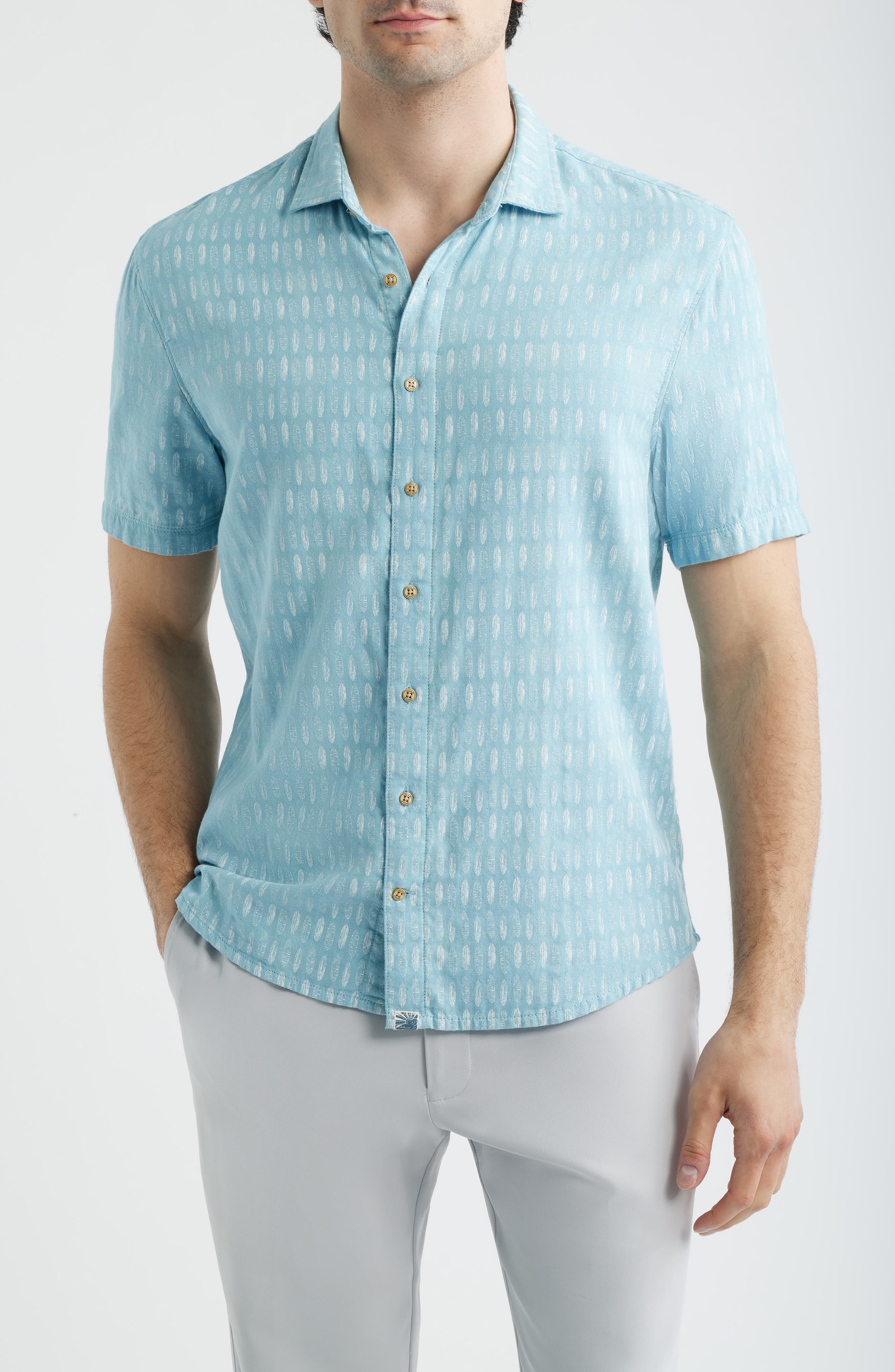 Beachley Short Sleeve Button-Up Shirt - image 1
