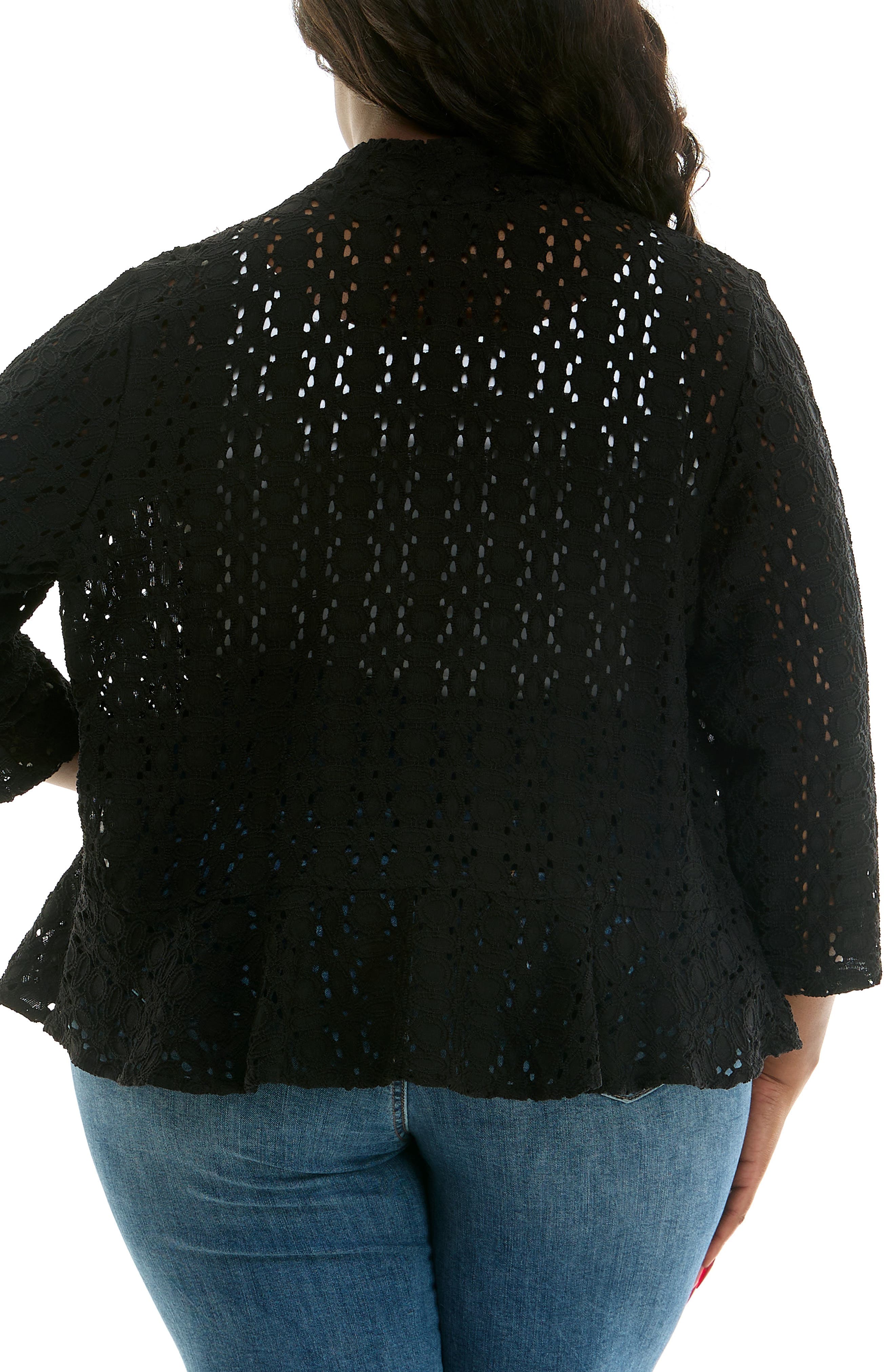 Lace Three-Quarter Sleeve Bolero - image 2