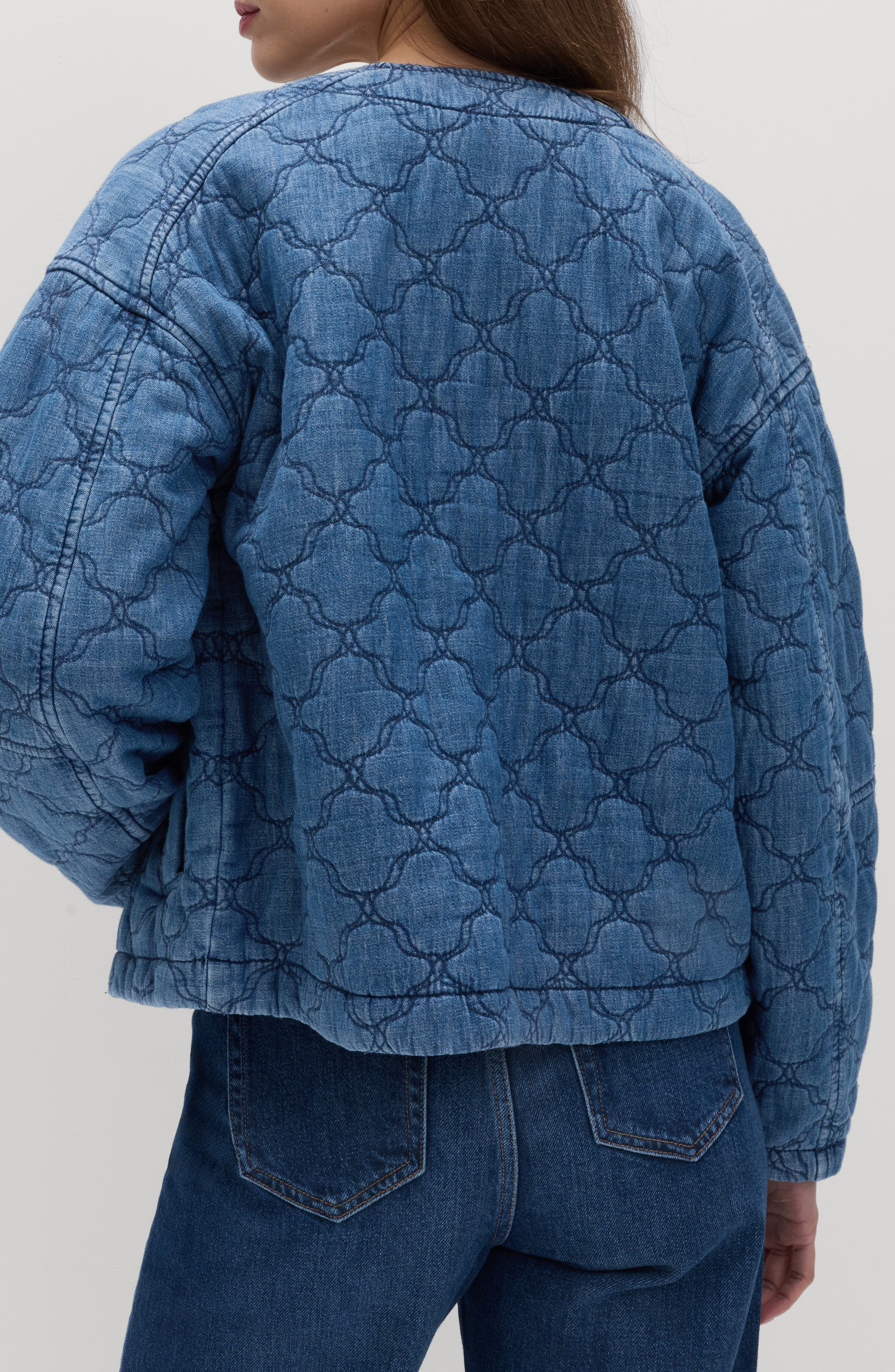 Quilted Denim Jacket - image 2