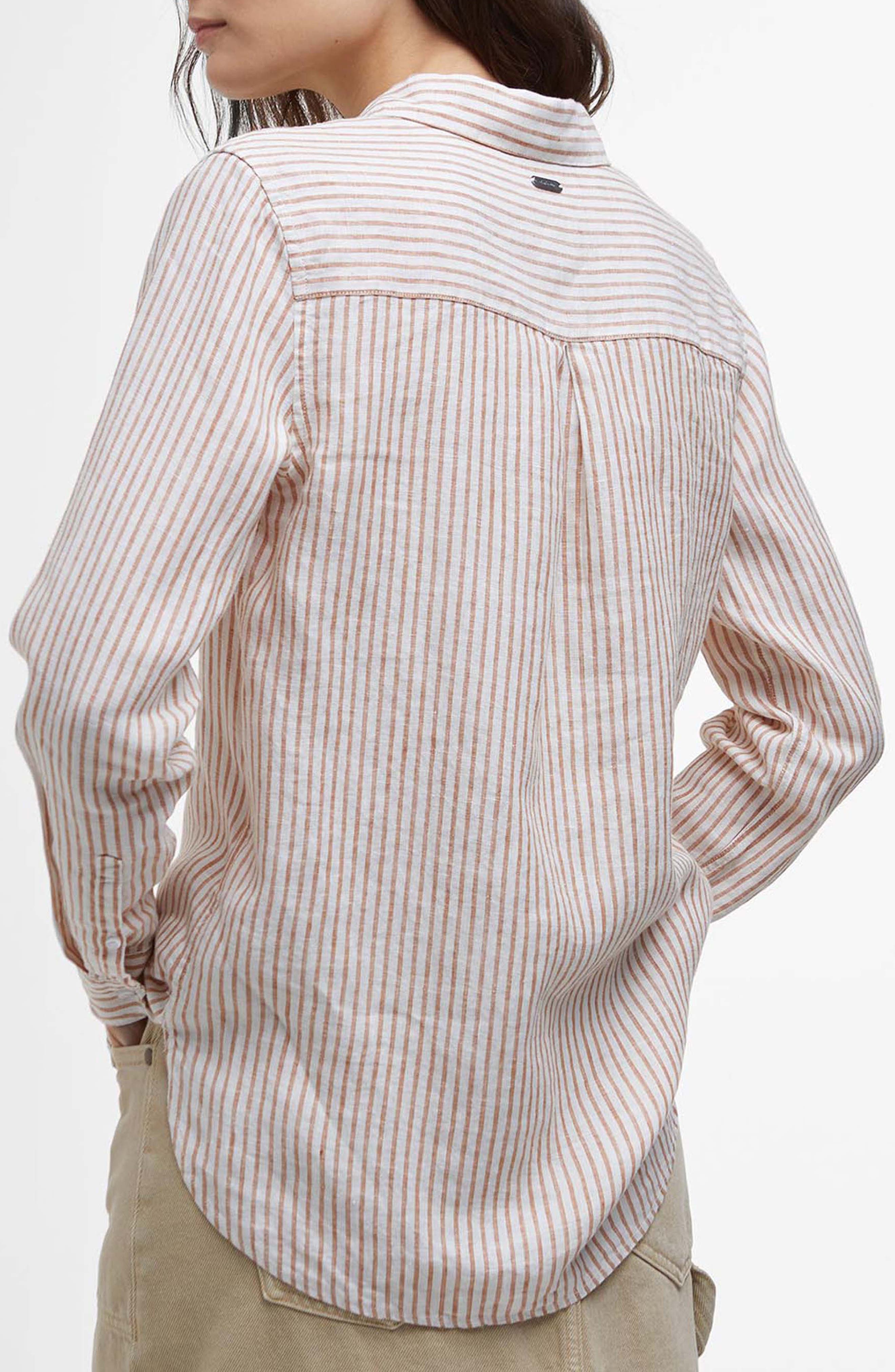 Marine Stripe Linen Shirt - image 2