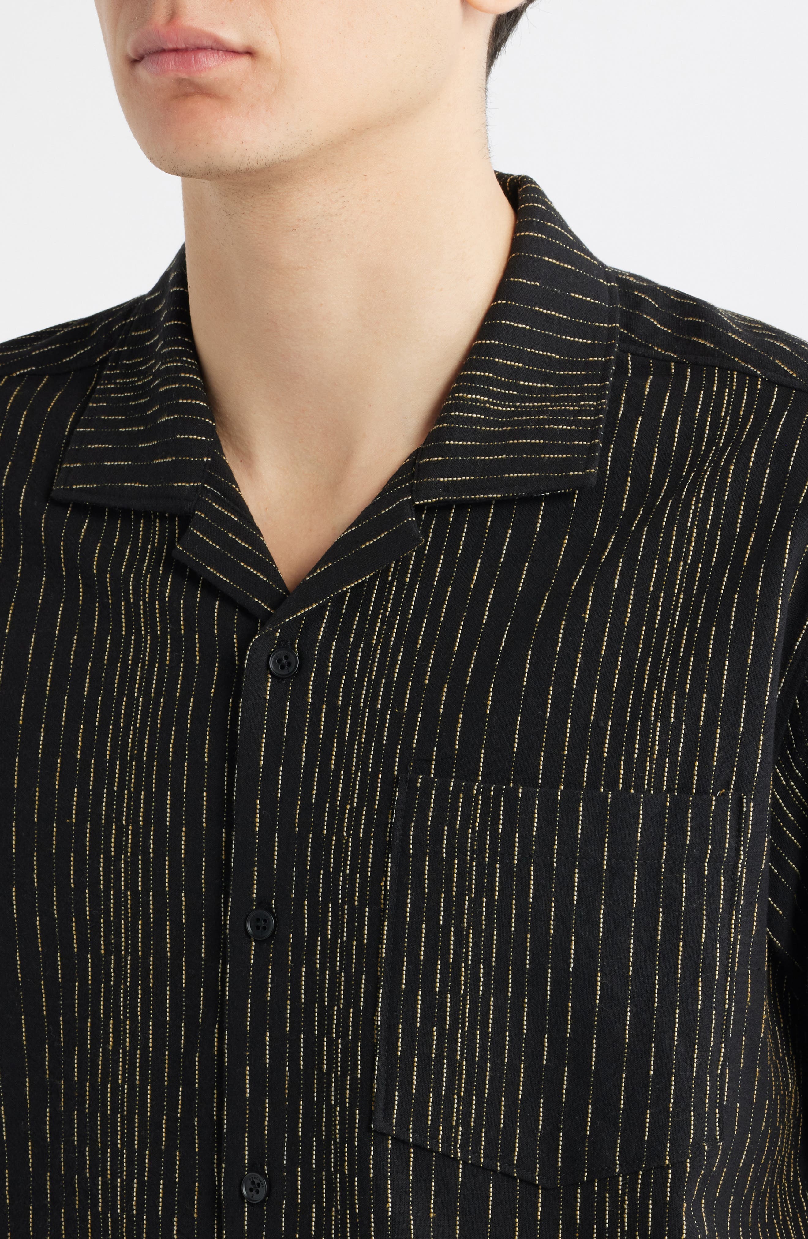 Leland Stripe Camp Shirt - image 2