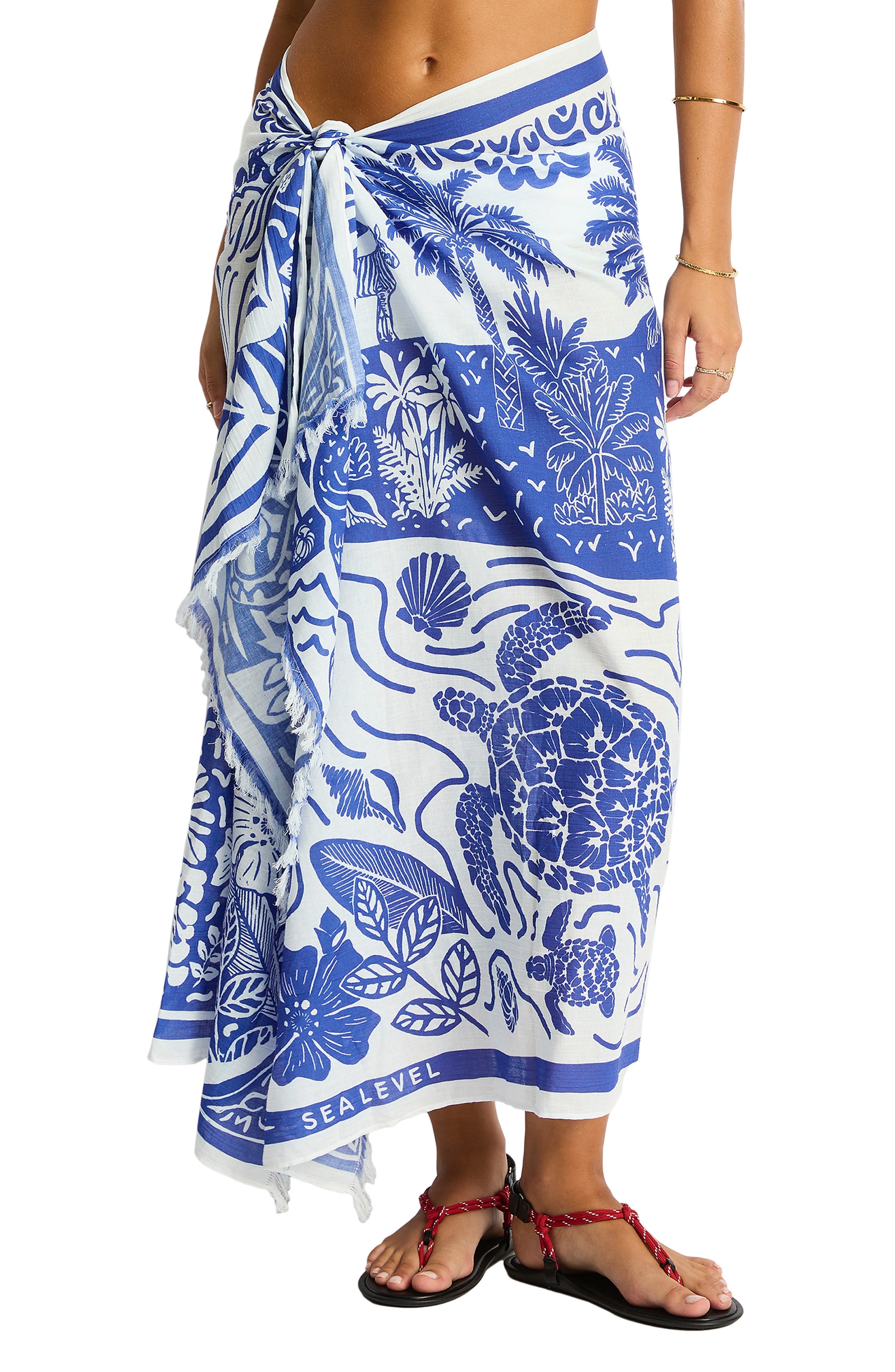 Jungle Lino Long Pareo Sarong - image 1