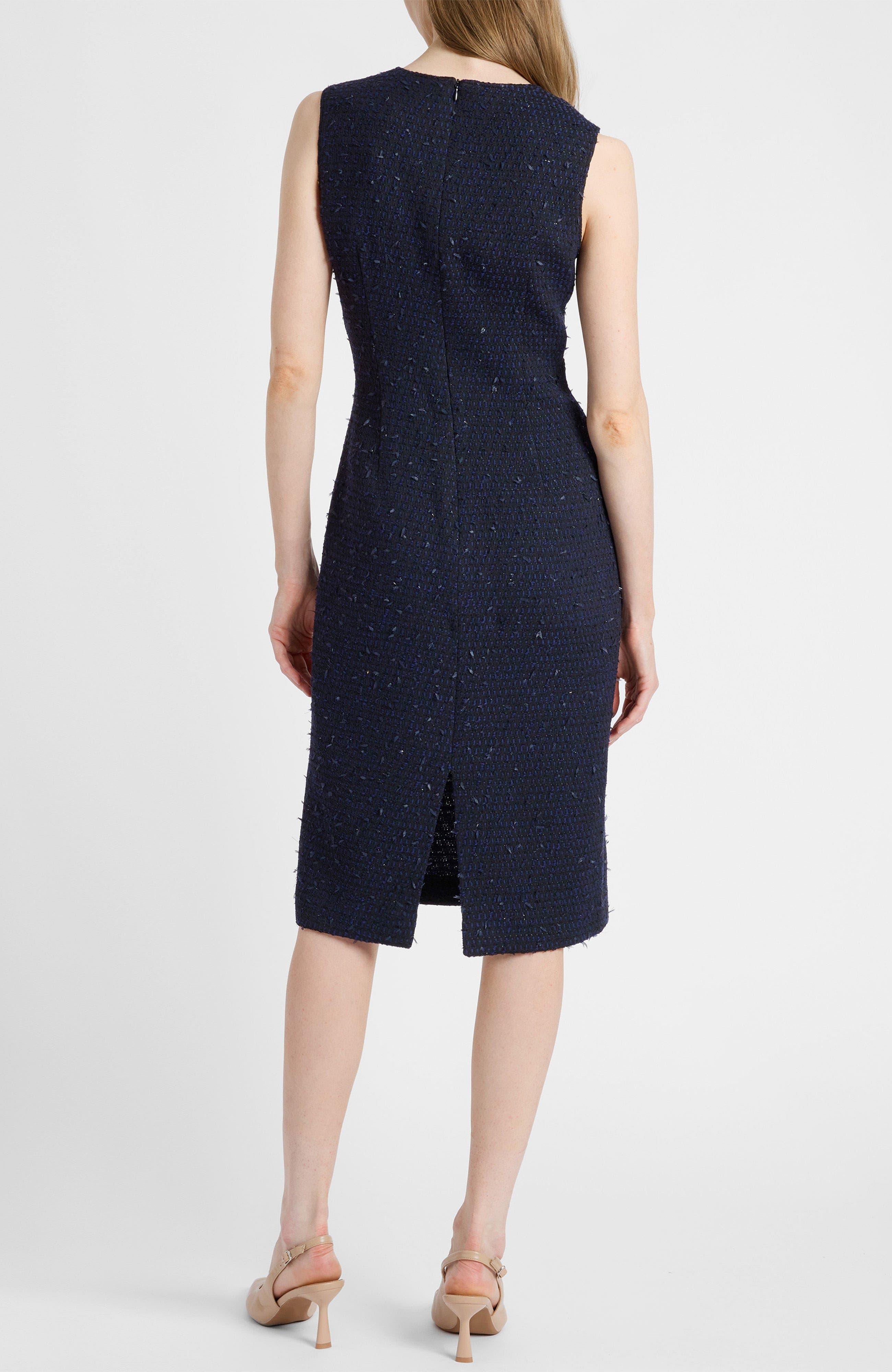 Britta Midi Sheath Dress in Luxury Tweed - image 2