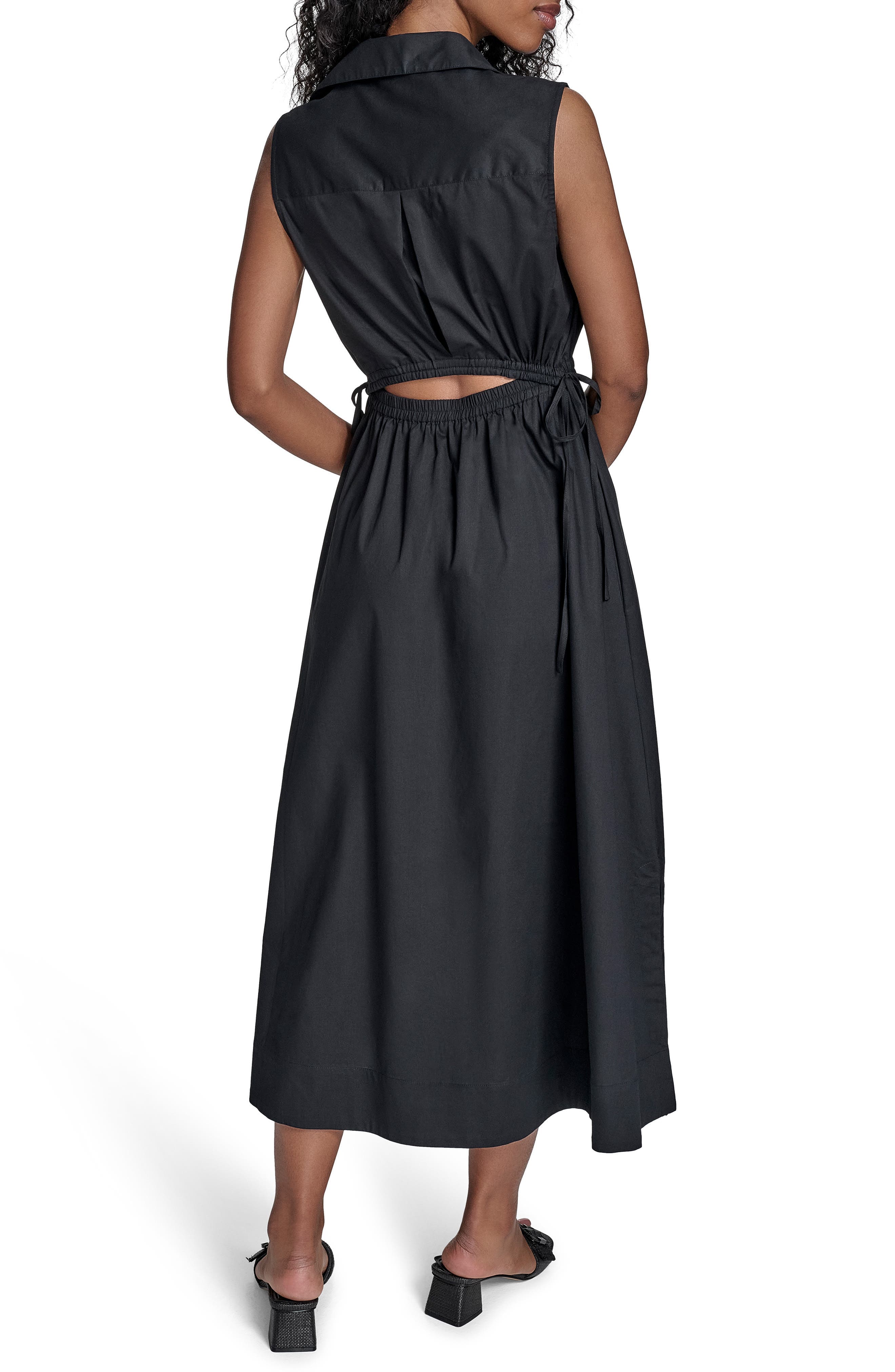 Cutout Cotton Maxi Dress - image 2