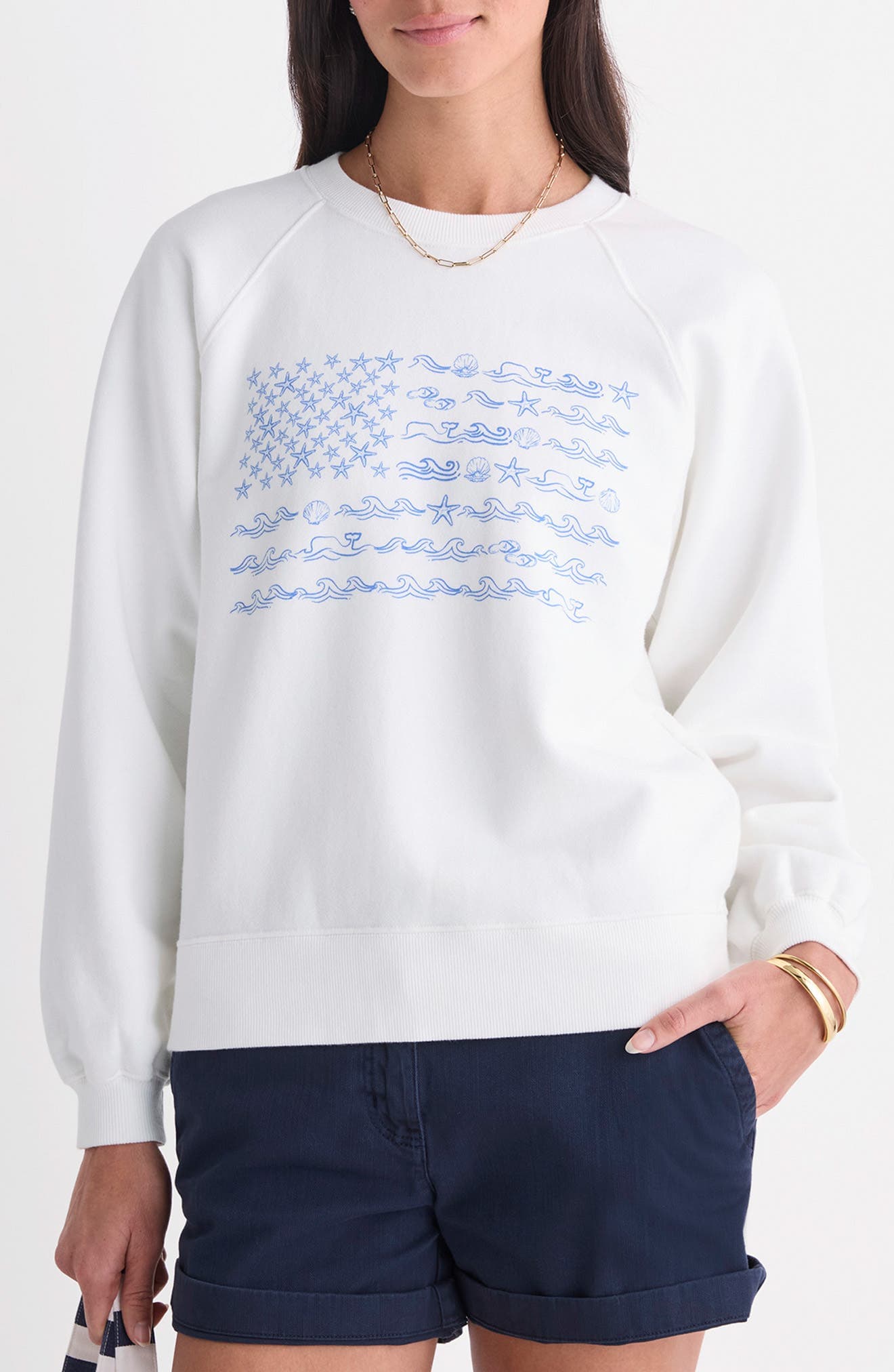 Flag Graphic Sweatshirt - image 1
