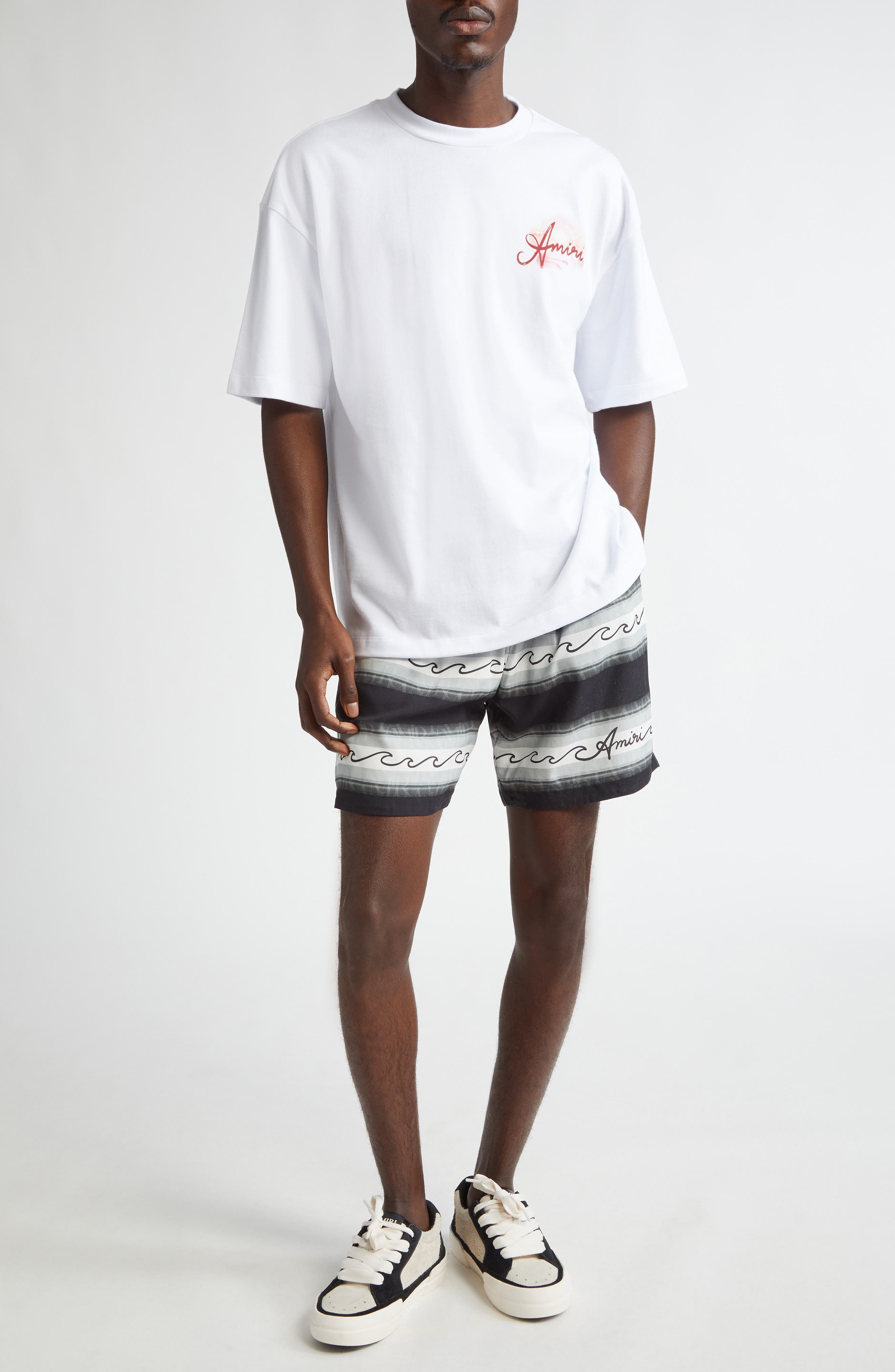 Oversize Airbrush Logo Graphic T-Shirt - image 2