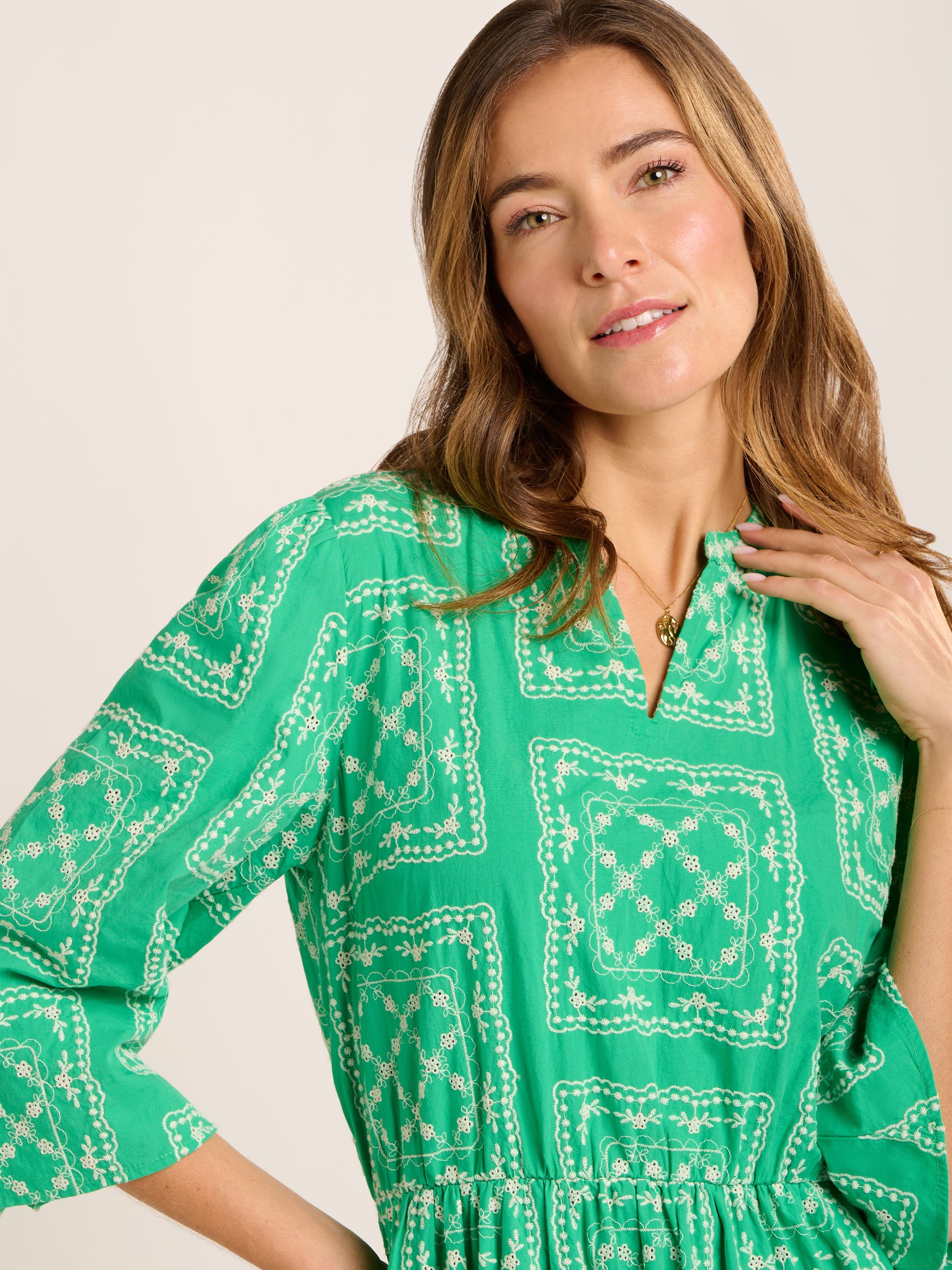 Clarisa Embroidered Maxi Dress - image 2