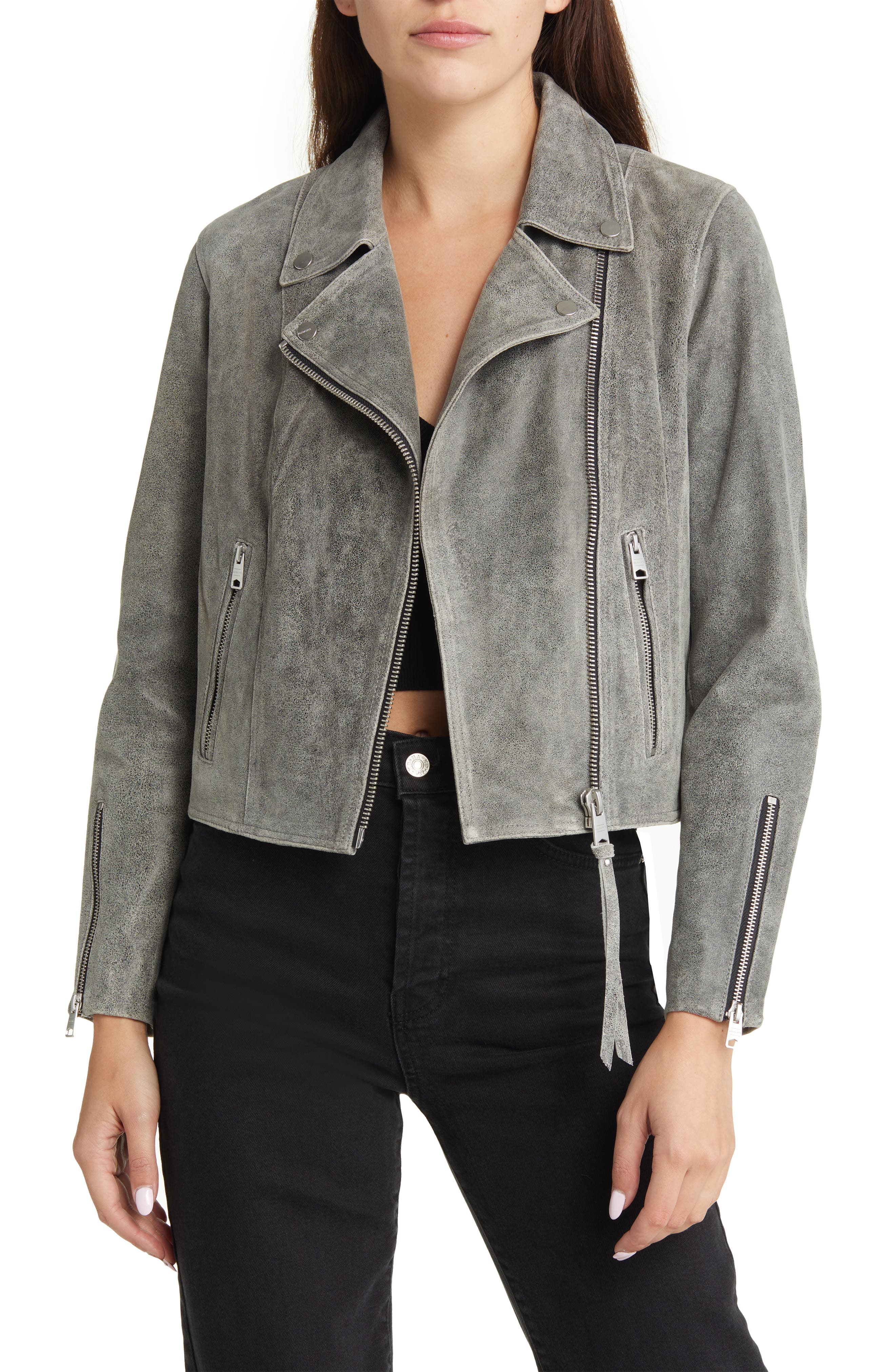 Neve Crackle Biker Jacket - image 1
