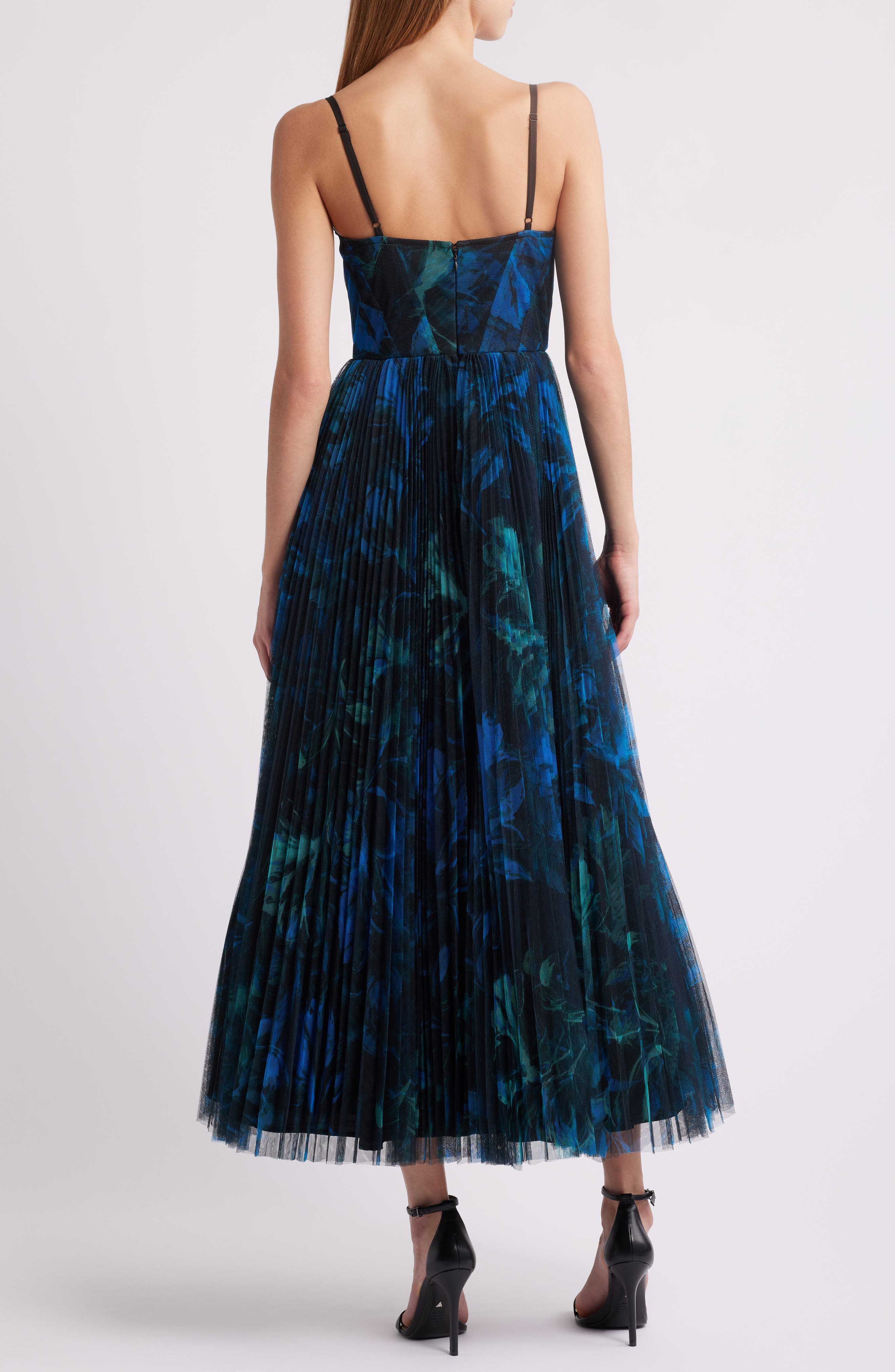 Corset Pleated Maxi Dress - image 2