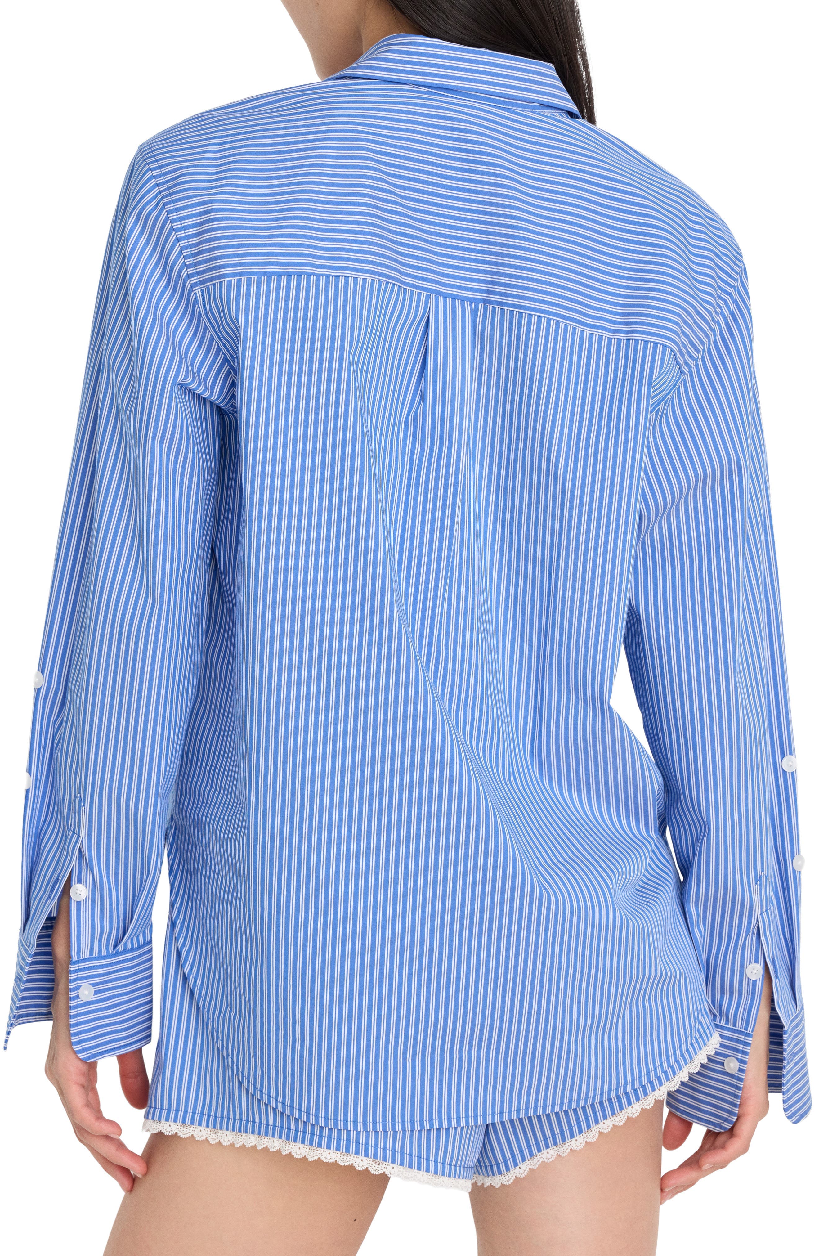 Classic Boxy Poplin Button-Up Shirt - image 2