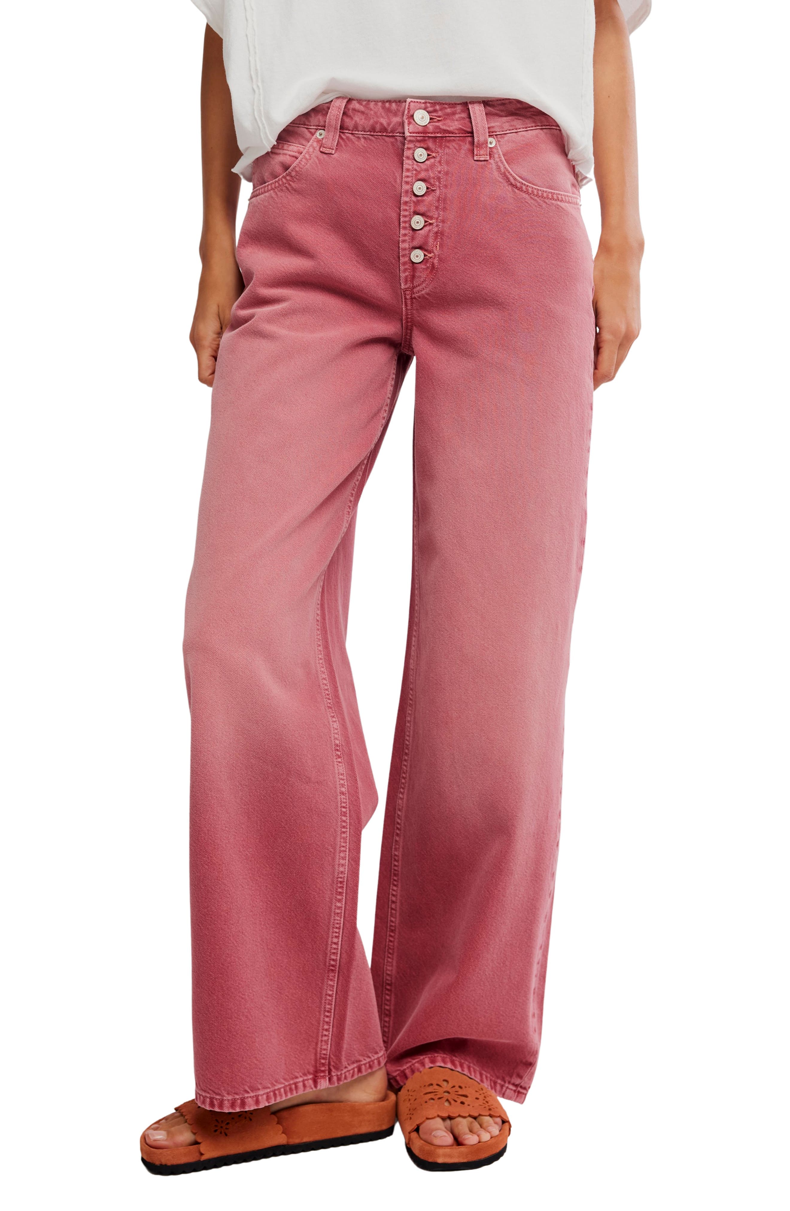 Nia Exposed Button Boyfriend Jeans - image 1