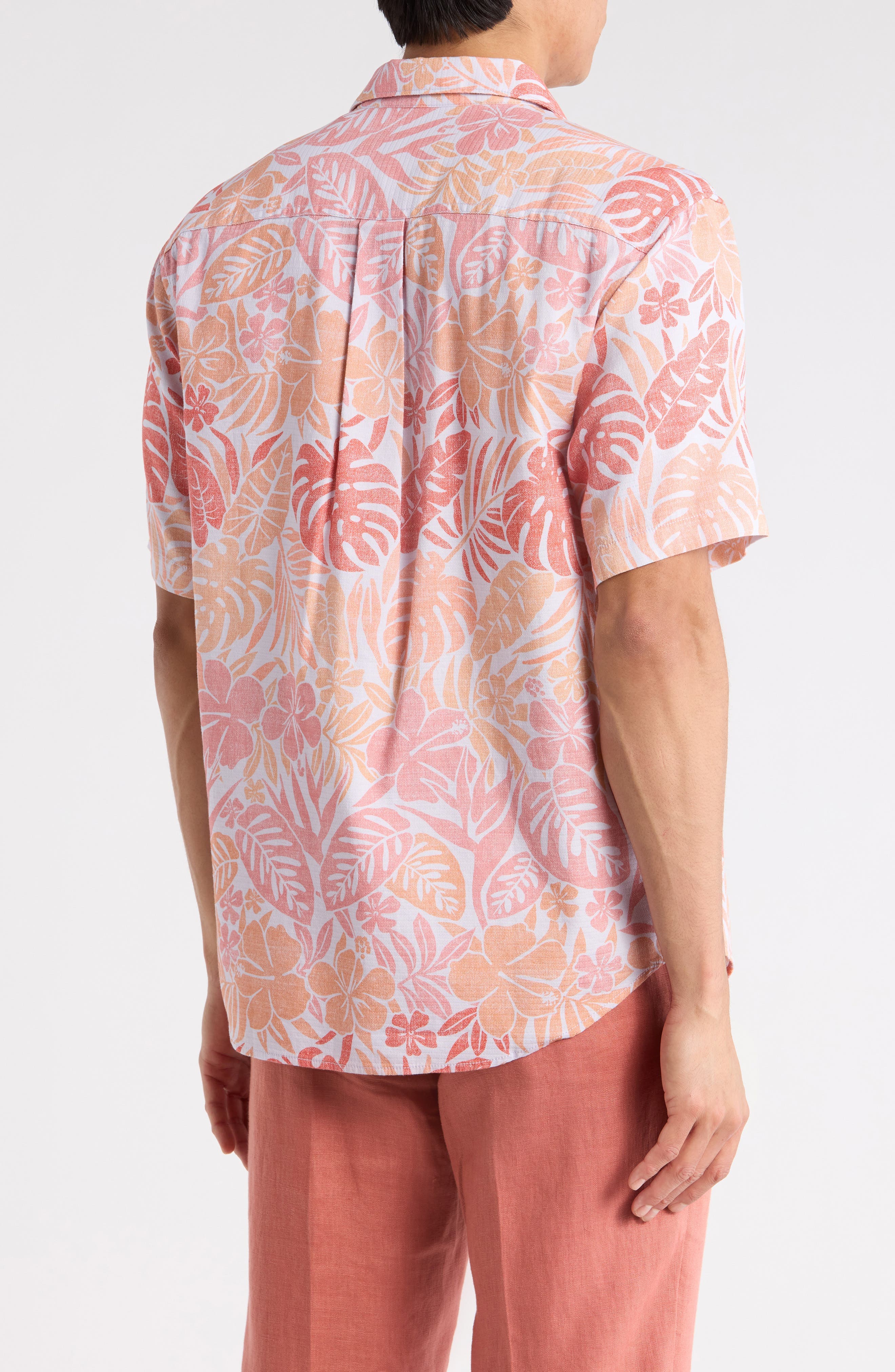 Falling Monstera Short Sleeve Button-Up Shirt - image 2