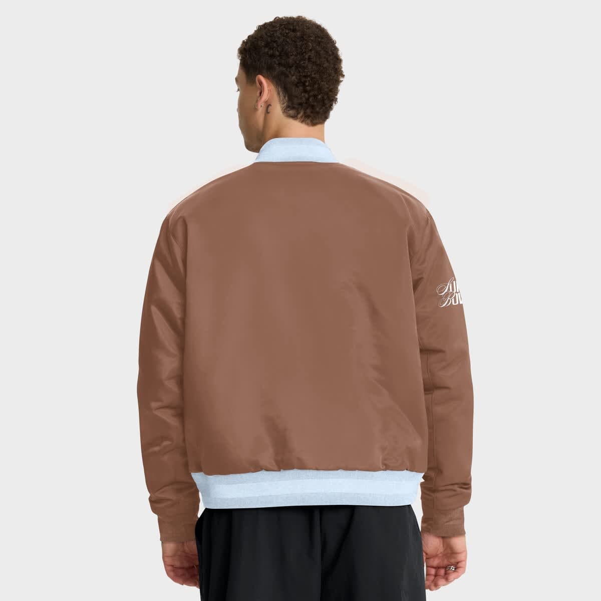 Men's Nike Brown Super Bowl LX Legacy Full-Snap Bomber Jacket - image 2
