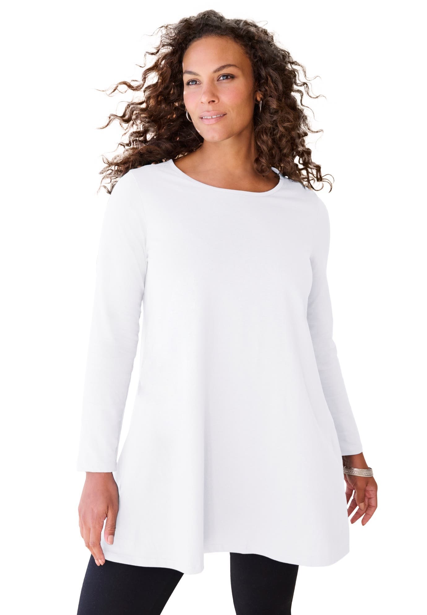 Ultimate Long Sleeve Crewneck Swing Tunic - image 4