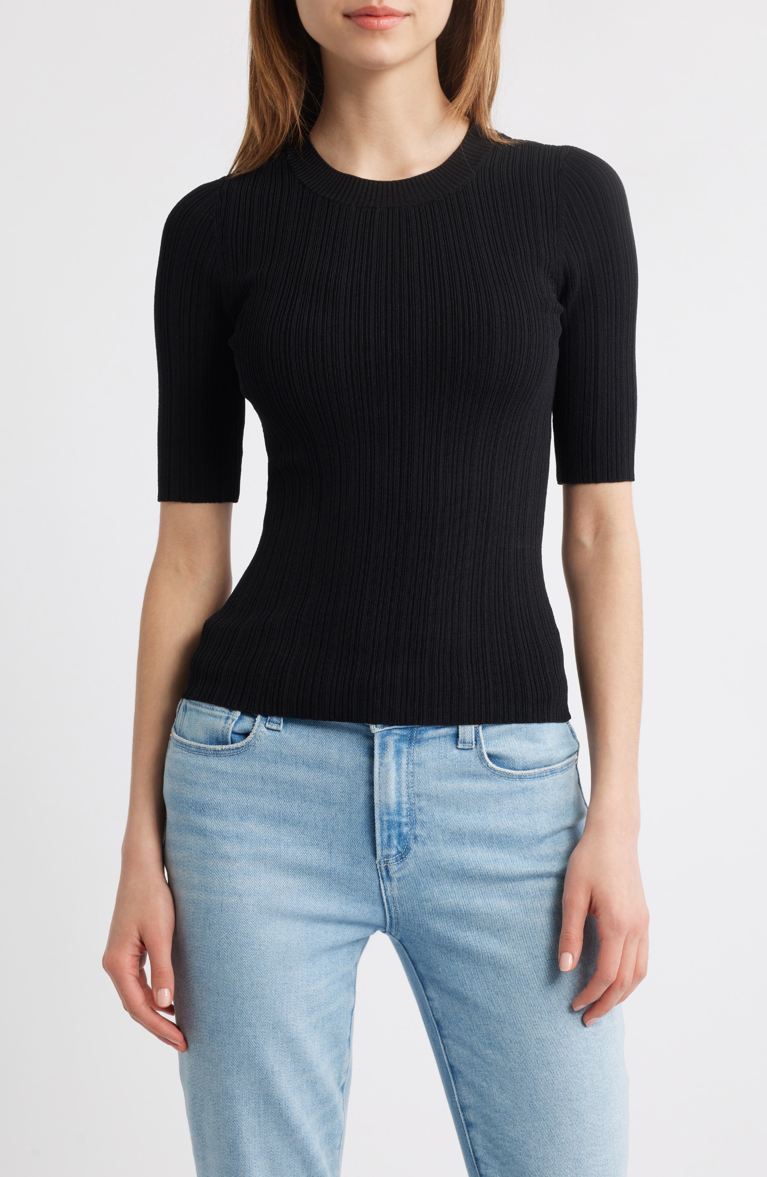 Aranea Rib Elbow Length Sweater - image 1