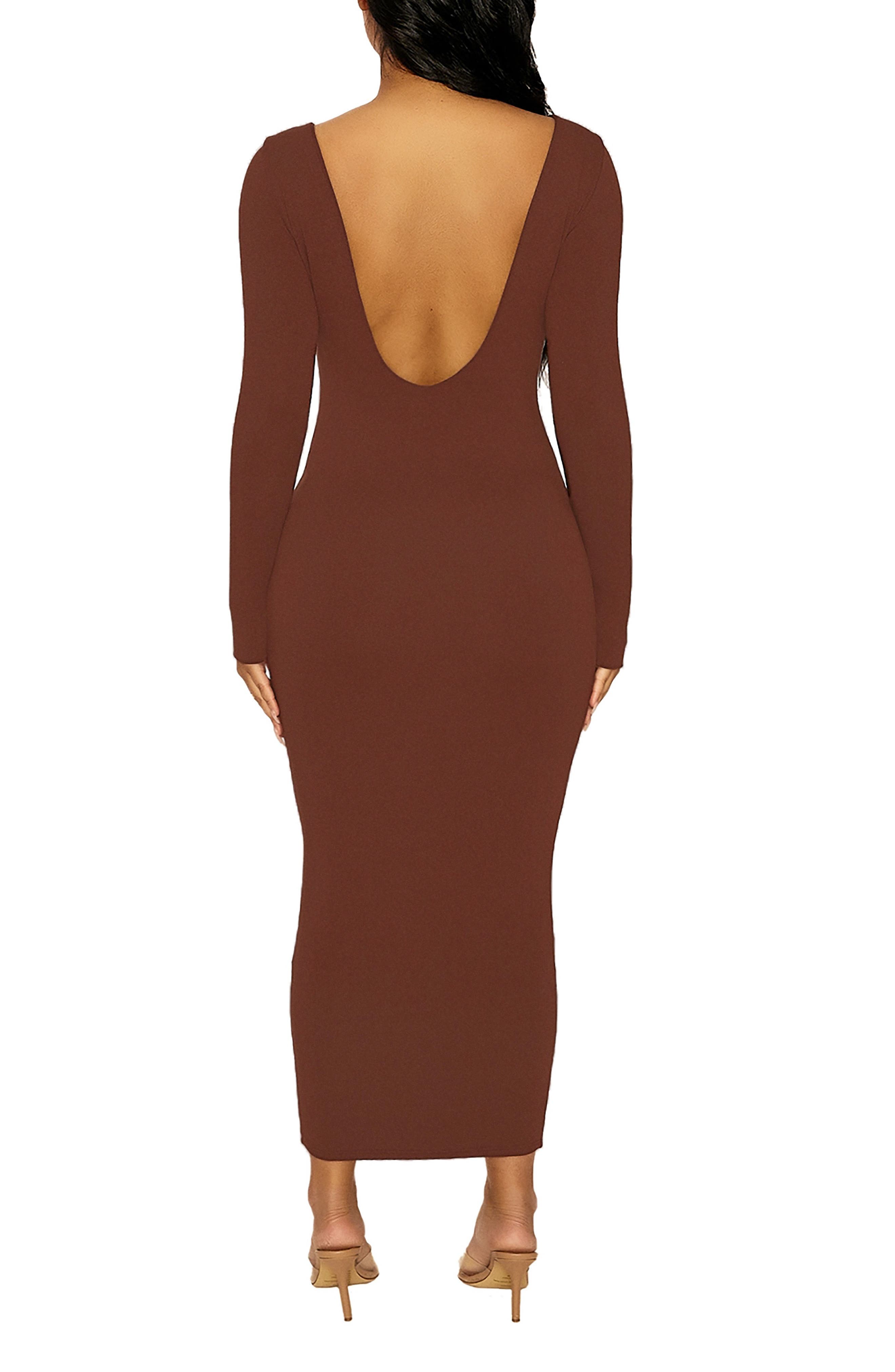 Timeless Long Sleeve Body-Con Midi Dress - image 2