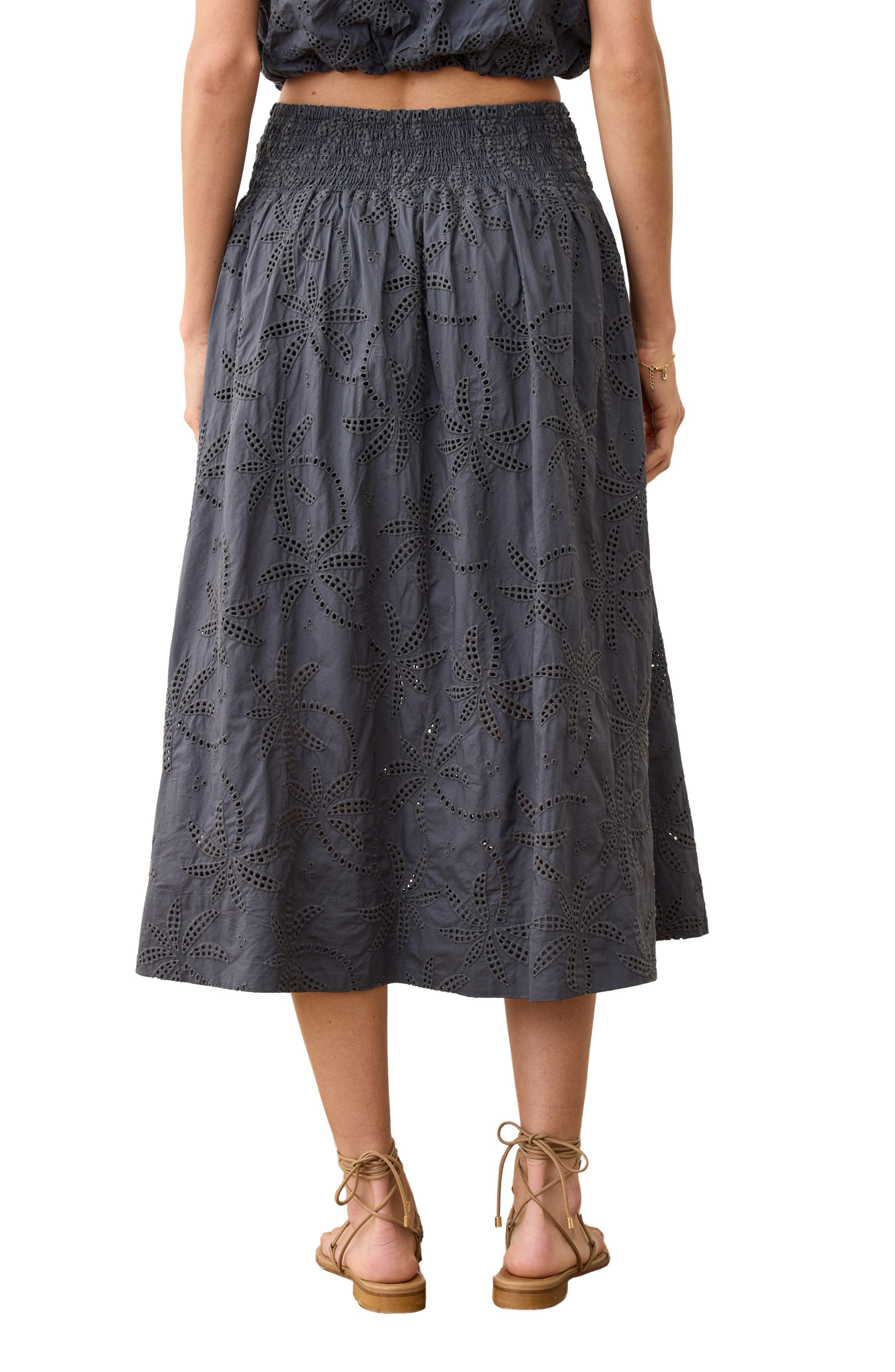 Bea Eyelet Midi Skirt - image 2